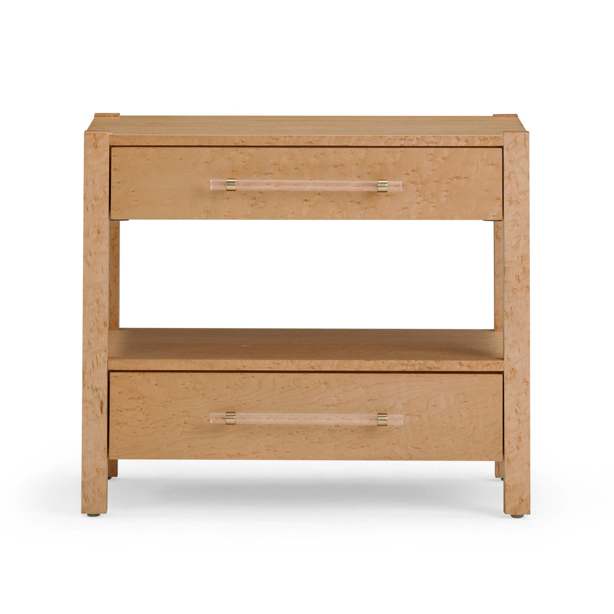 Brandyss Birdseye Maple 2-Drawer Nightstand | BeBoldFurniture