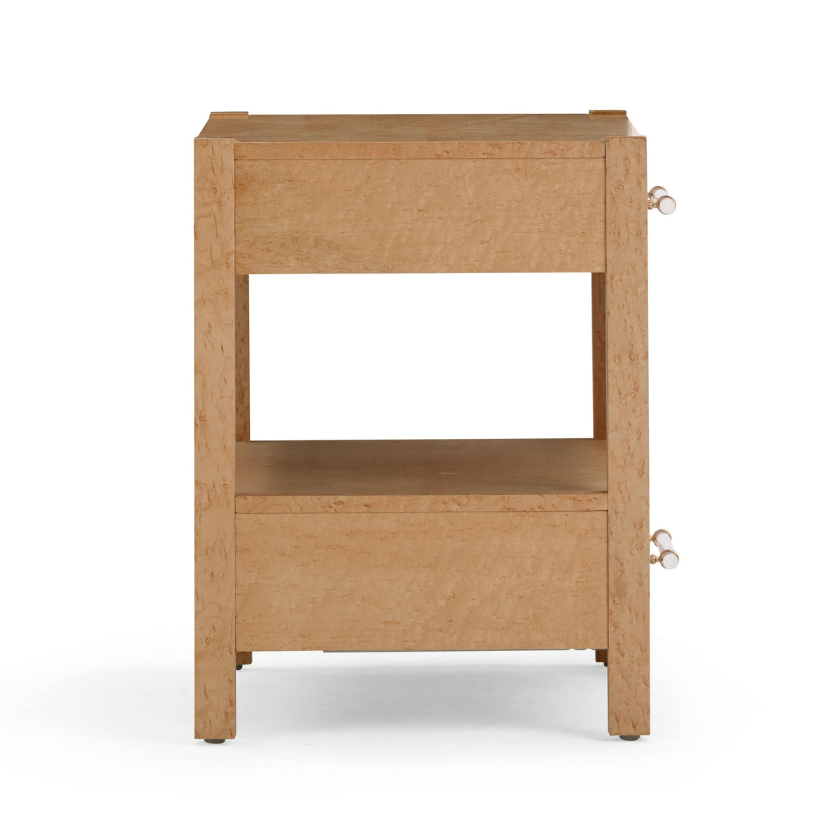 Brandyss Birdseye Maple 2-Drawer Nightstand | BeBoldFurniture