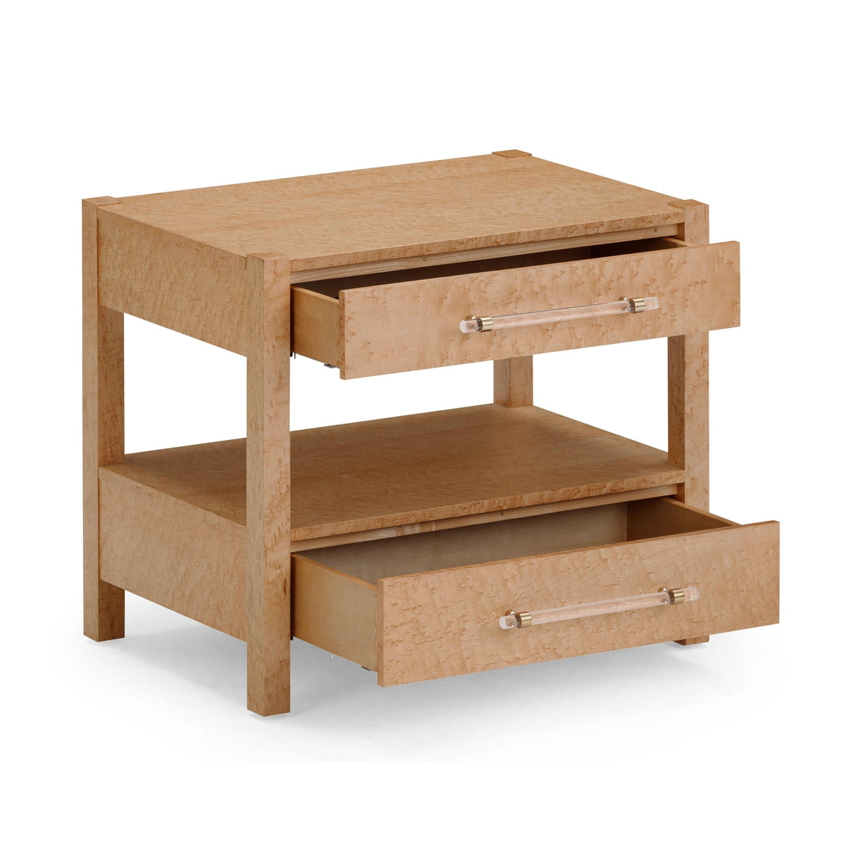 Brandyss Birdseye Maple 2-Drawer Nightstand | BeBoldFurniture