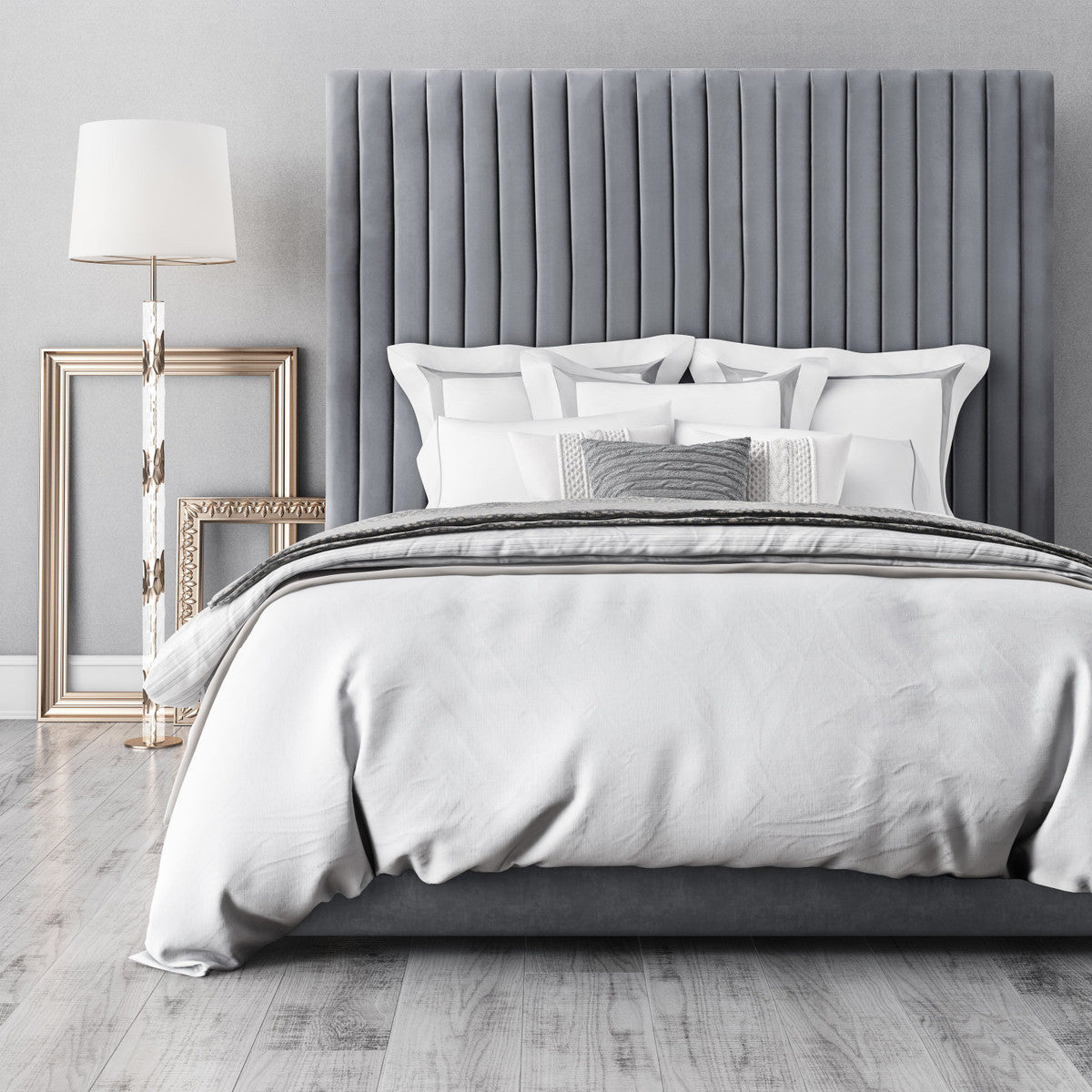 Arabelle Grey Bed King Size In Houston | BeBoldFurniture 