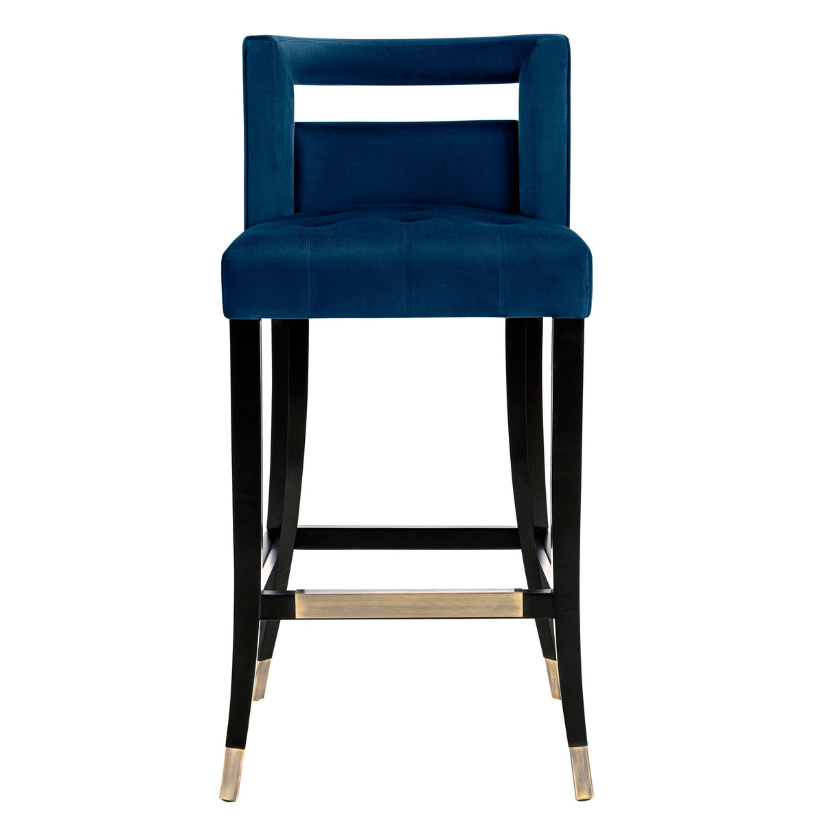 Hart Navy Velvet Bar Stool | BeBoldFurniture