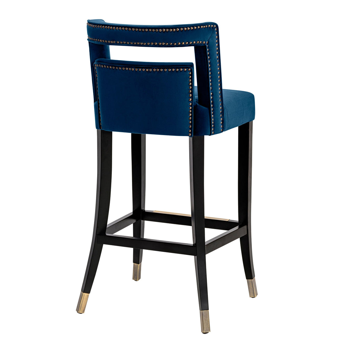 Hart Navy Velvet Bar Stool | BeBoldFurniture