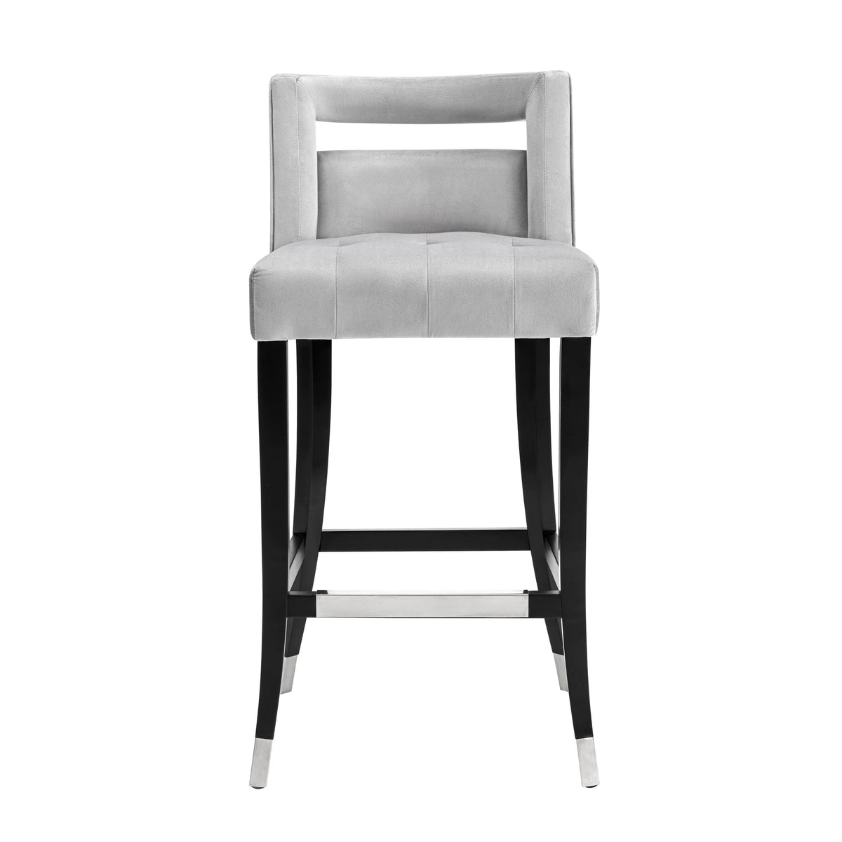 Hart Grey Velvet Counter Stool | BeBoldFurniture