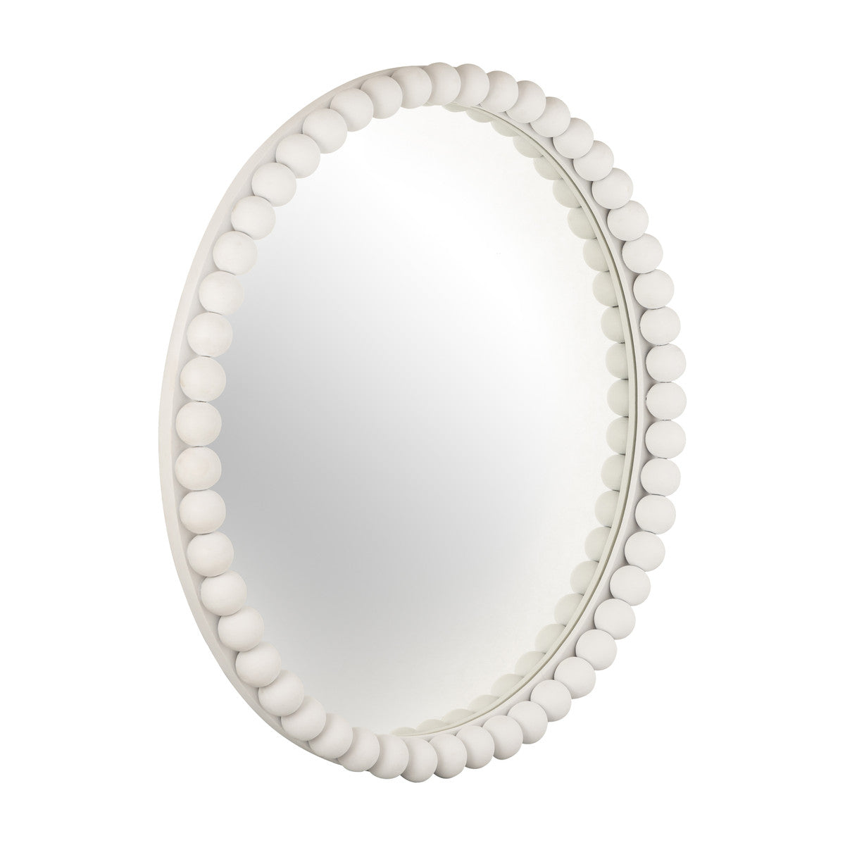 Baria White Wooden Mirror In Houston | BeBoldFurniture 