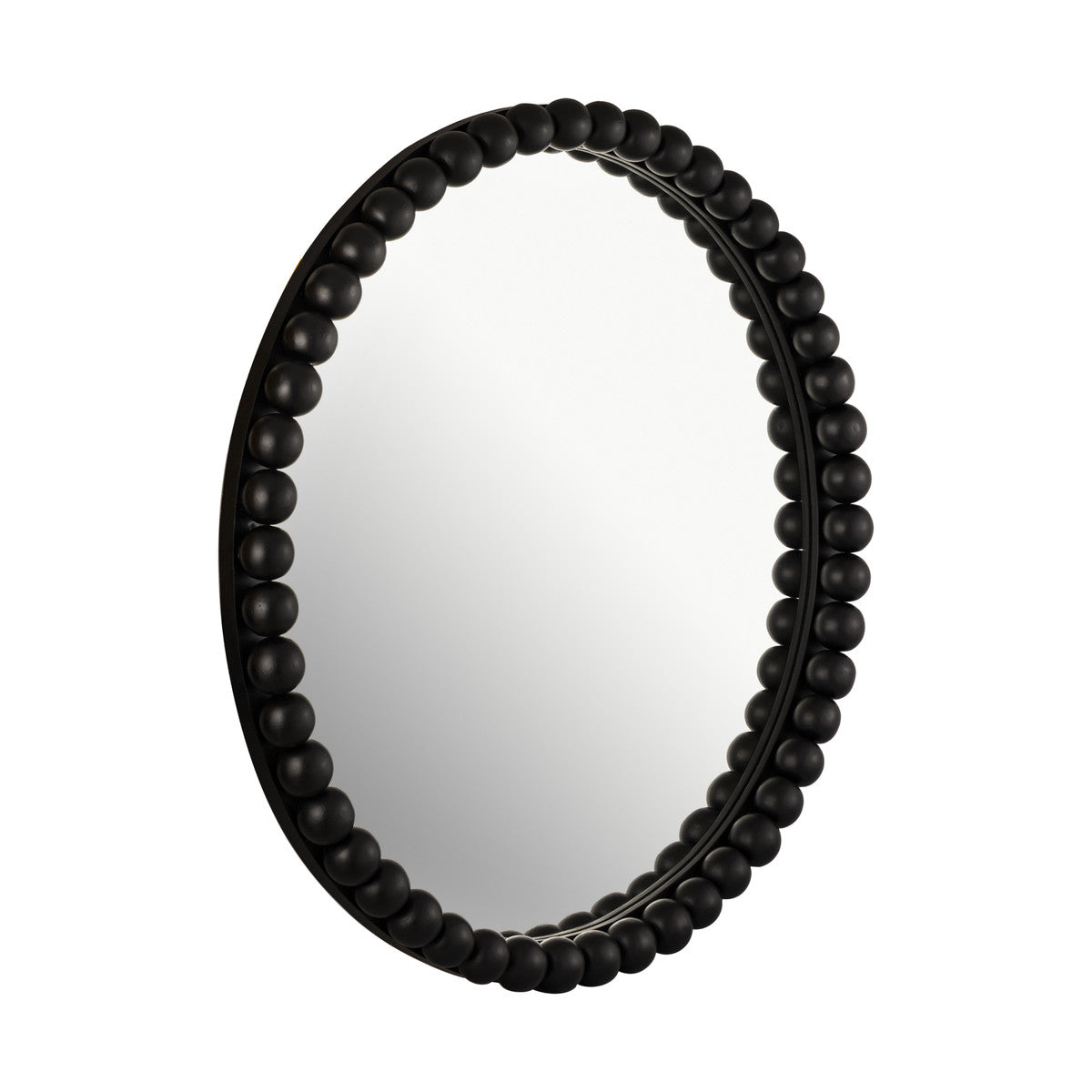 Baria Black Wooden Mirror In Houston | BeBoldFurniture 