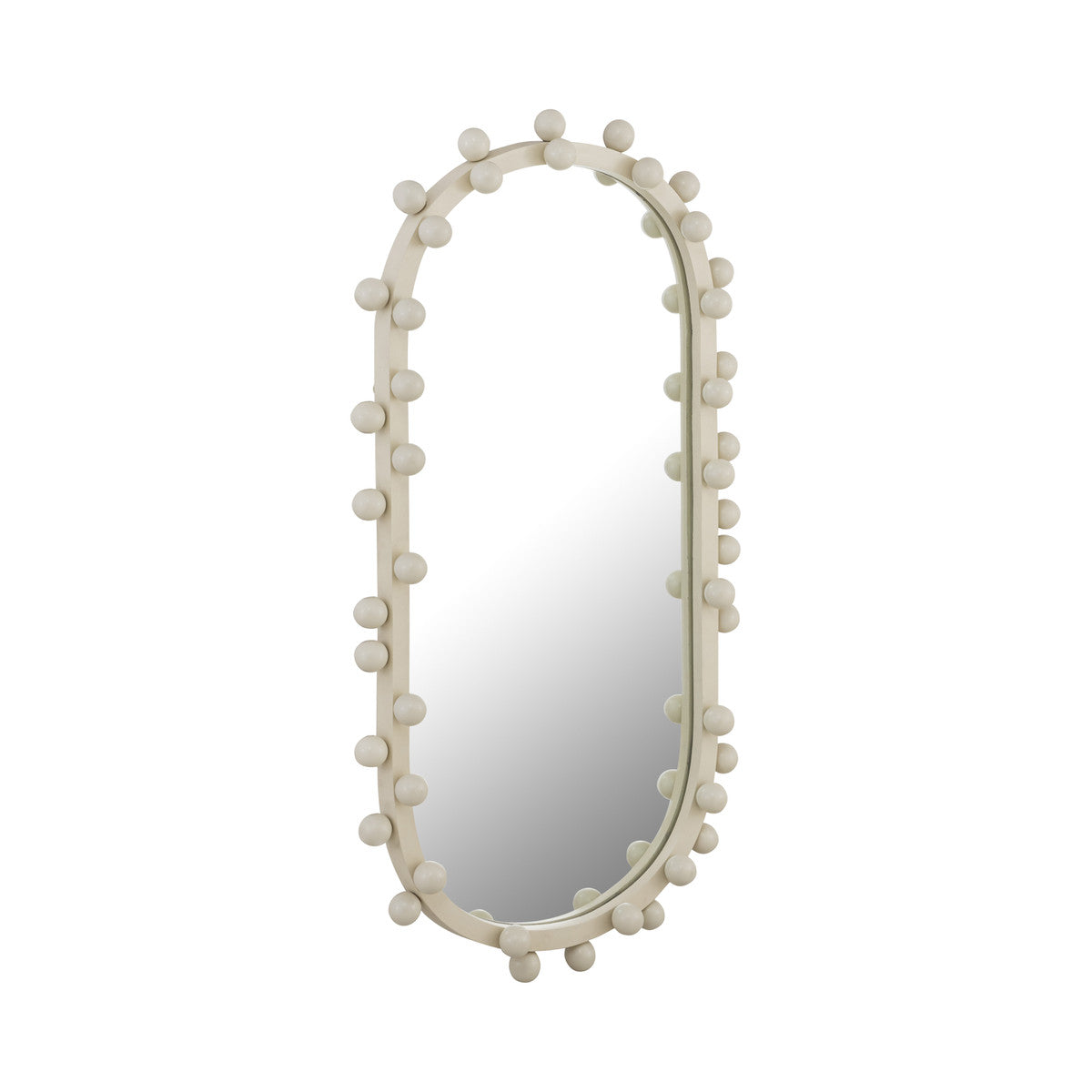 Bubbles Ivory Oval Wall Mirror | BeBoldFurniture