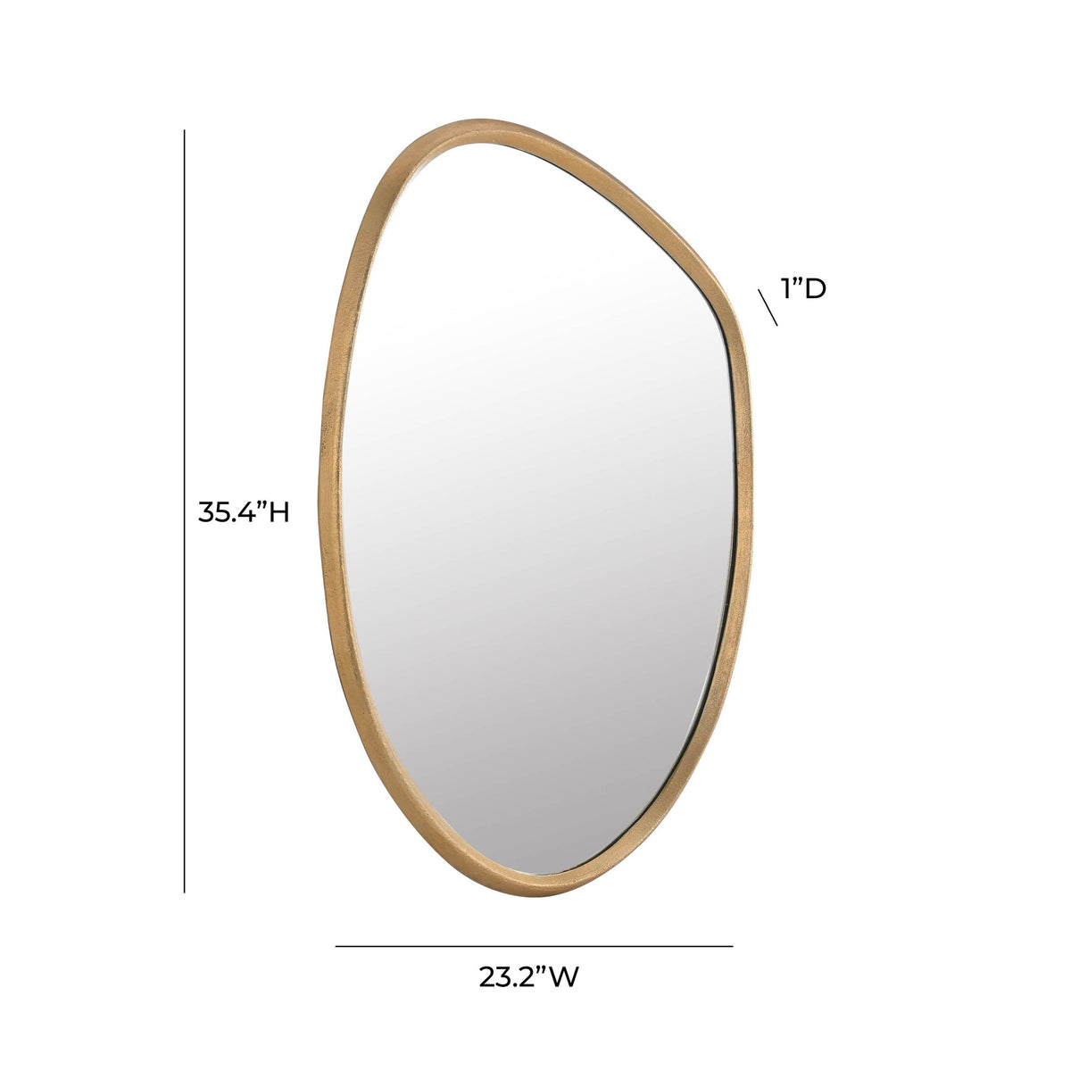 Mika Gold Wall Mirror | BeBoldFurniture