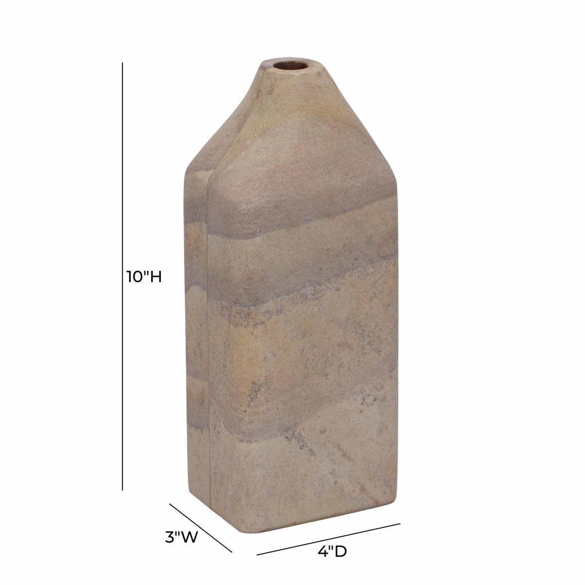 Saava Sandstone Straight Vase | BeBoldFurniture