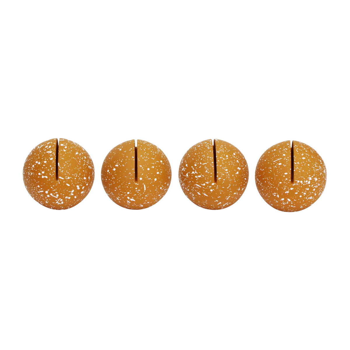 Gabby Speckled Terracotta Round Card Holder - Set of 4 | BeBoldFurniture