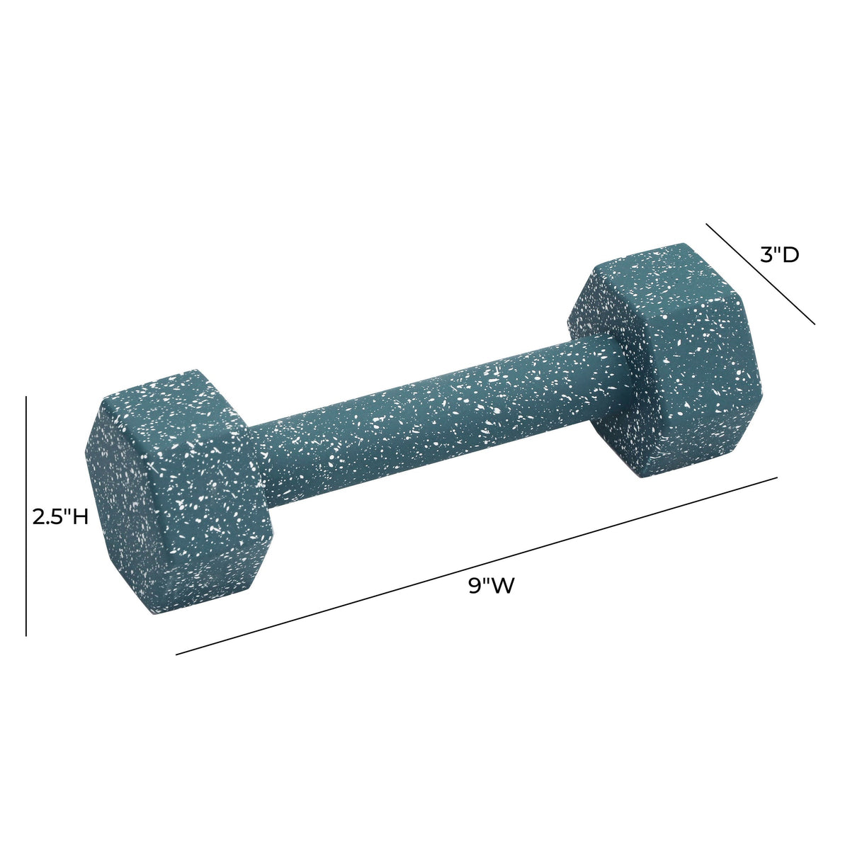 Gabby Speckled Blue Decorative Dumbbell | BeBoldFurniture