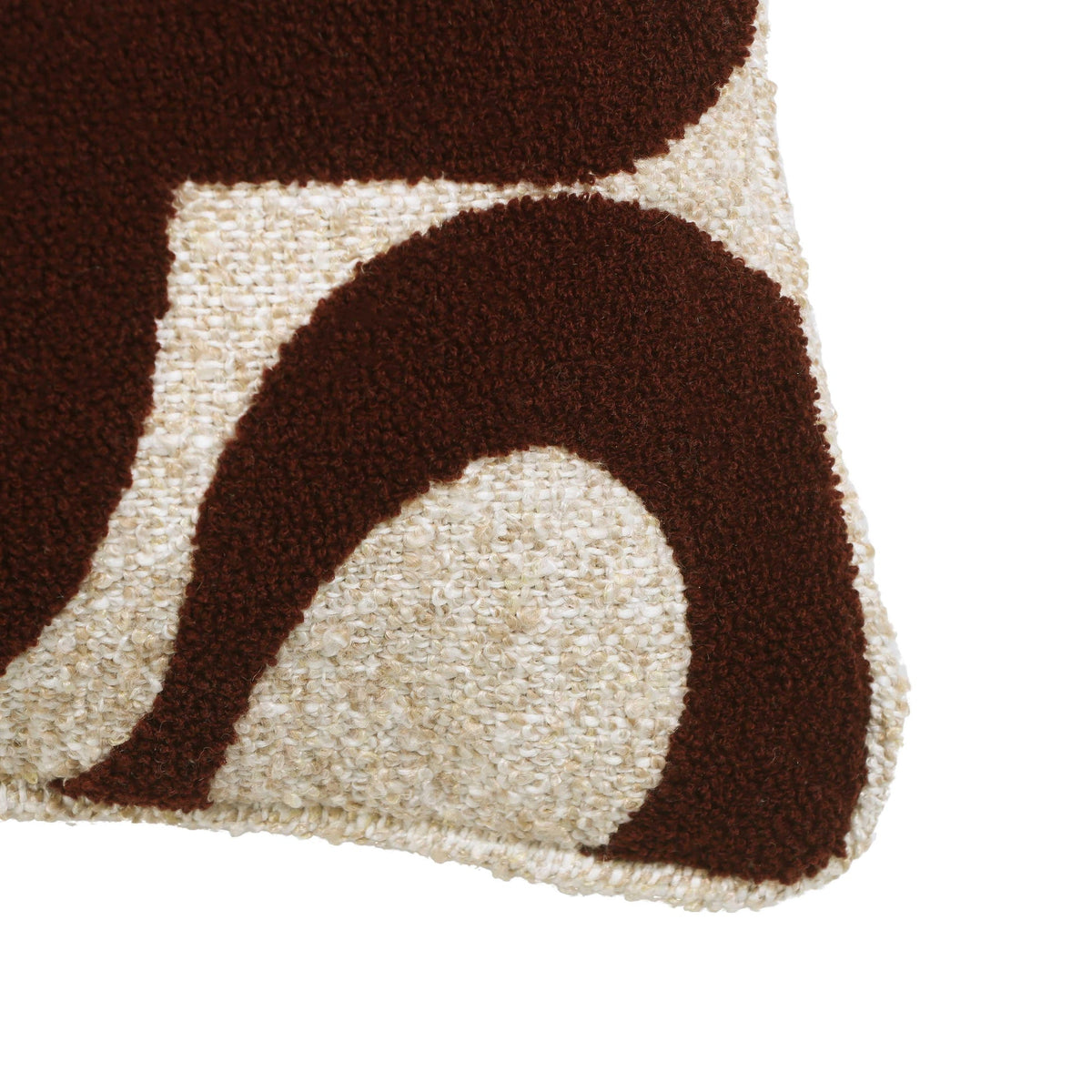 Bonney Chocolate Brown Boucle Accent Cushion | BeBoldFurniture