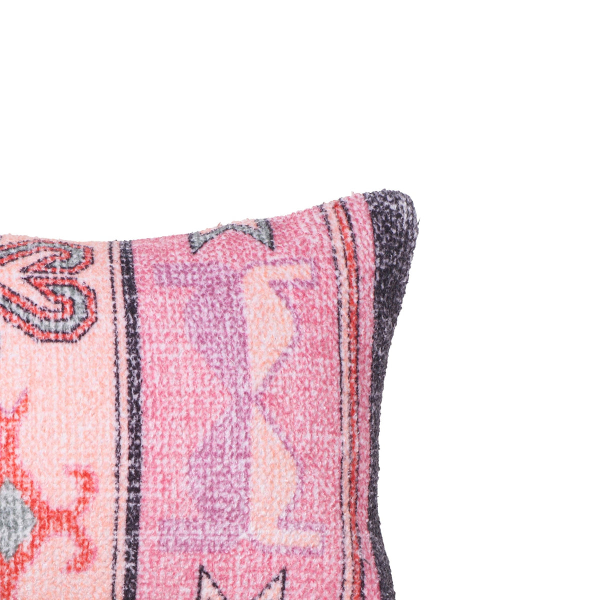 Persia Pink Cotton 27" x 10" Bolster Pillow | BeBoldFurniture