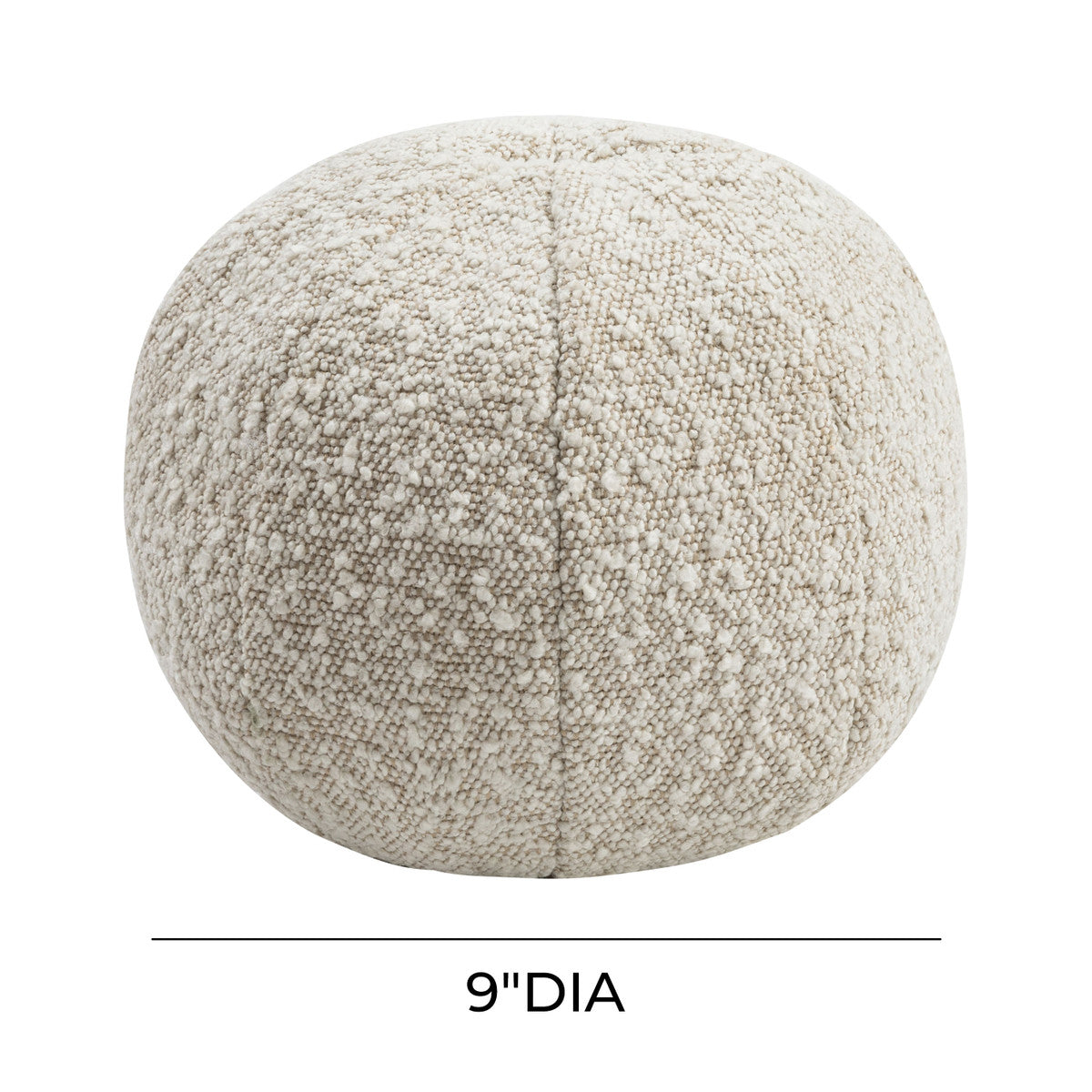 Boba Beige Boucle 9" Pillow | BeBoldFurniture