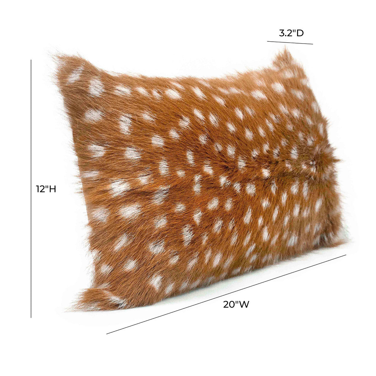 Amber 20" Genuine Goatskin Pillow In Houston | BeBoldFurniture 