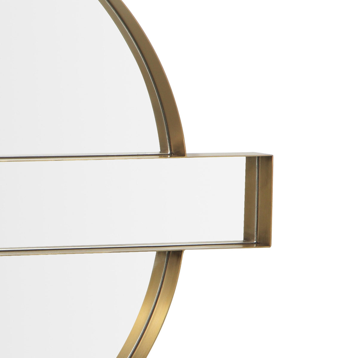 Carri Gold Round Wall Mirror | BeBoldFurniture