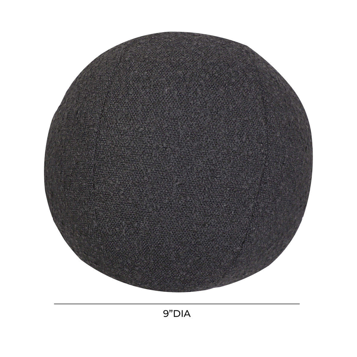 Boba Black Boucle 9" Pillow | BeBoldFurniture