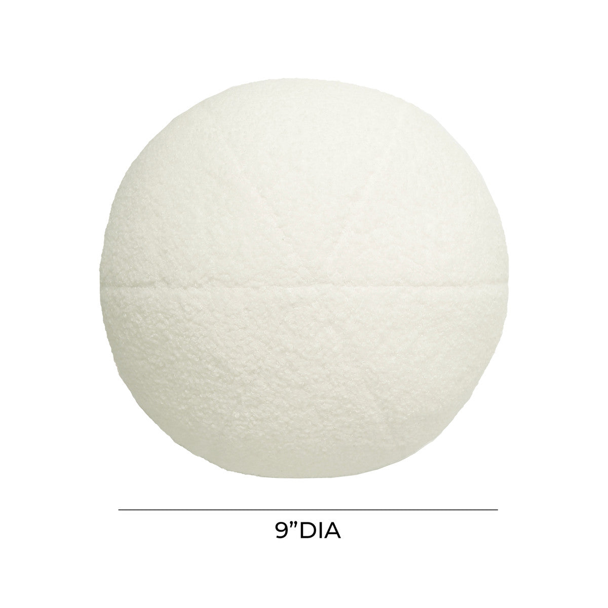 Boba Cream Vegan Shearling 9" Pillow | BeBoldFurniture