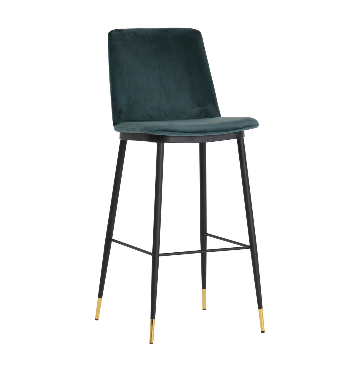 Evora Green Velvet Counter Stool (Set of 2) | BeBoldFurniture