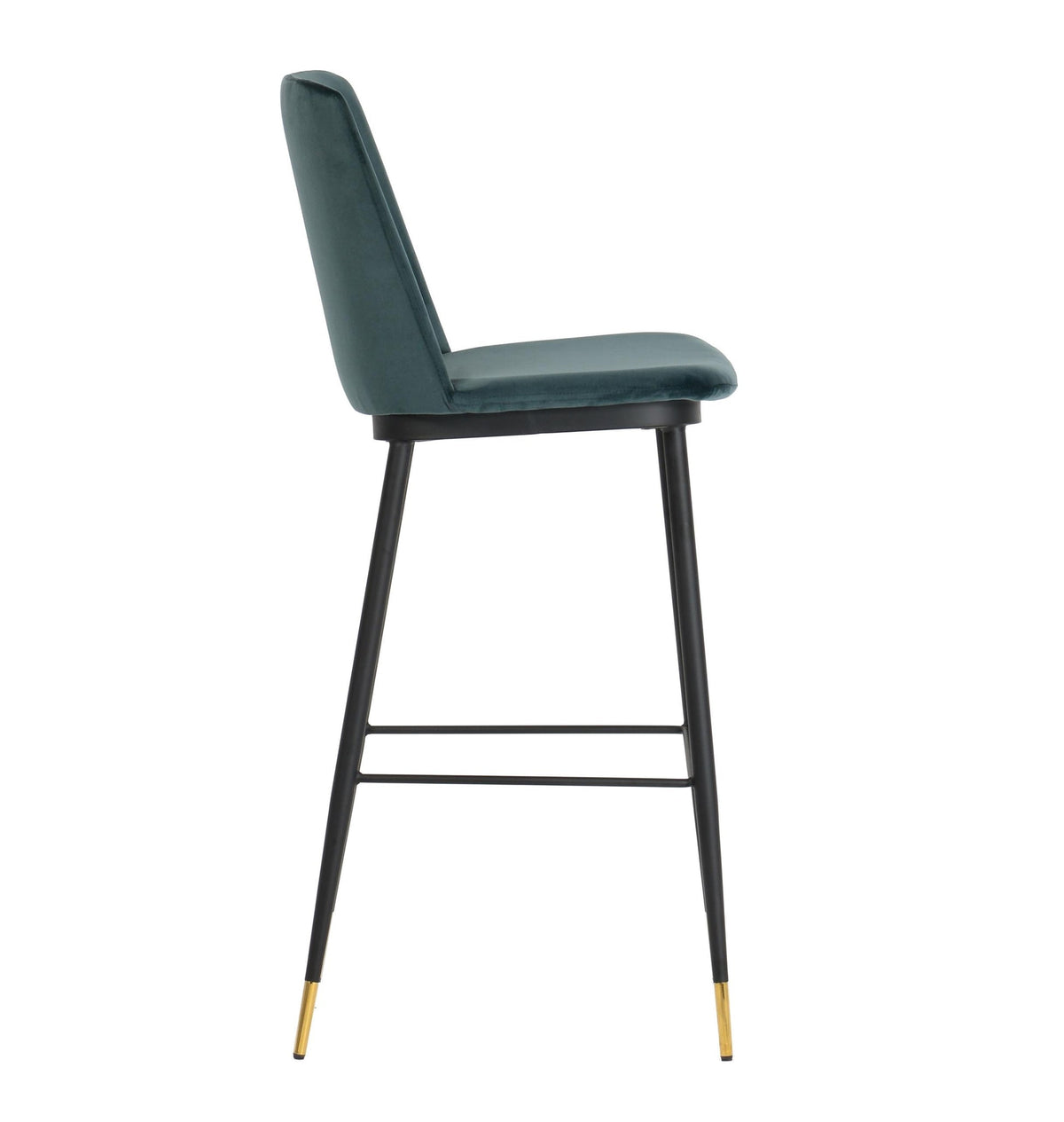 Evora Green Velvet Counter Stool (Set of 2) | BeBoldFurniture