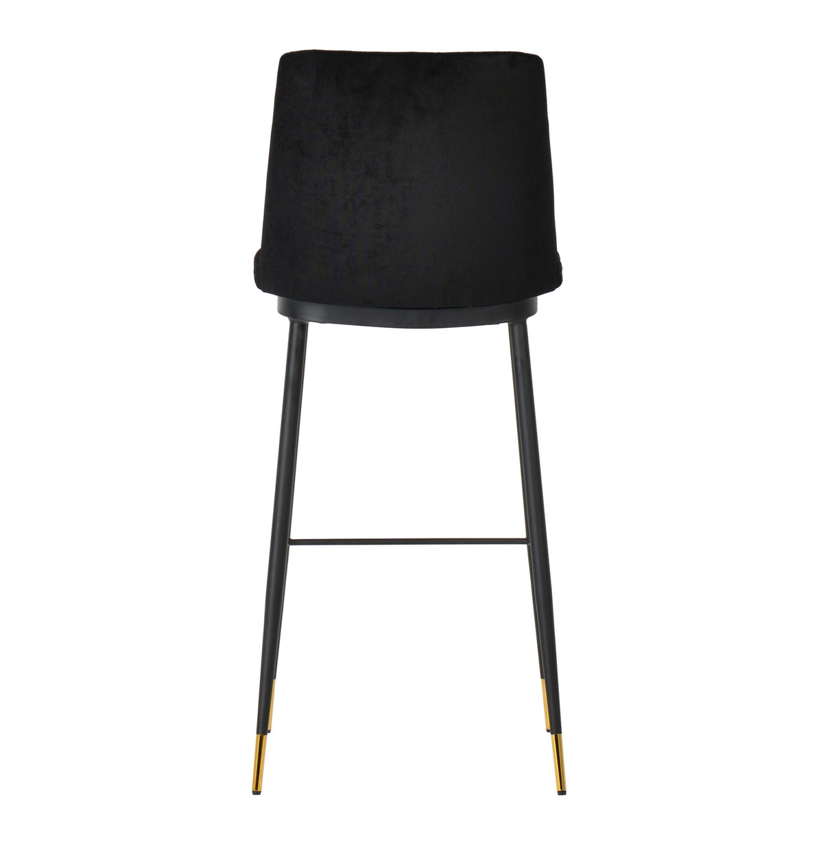 Evora Black Velvet Counter Stool (Set of 2) | BeBoldFurniture