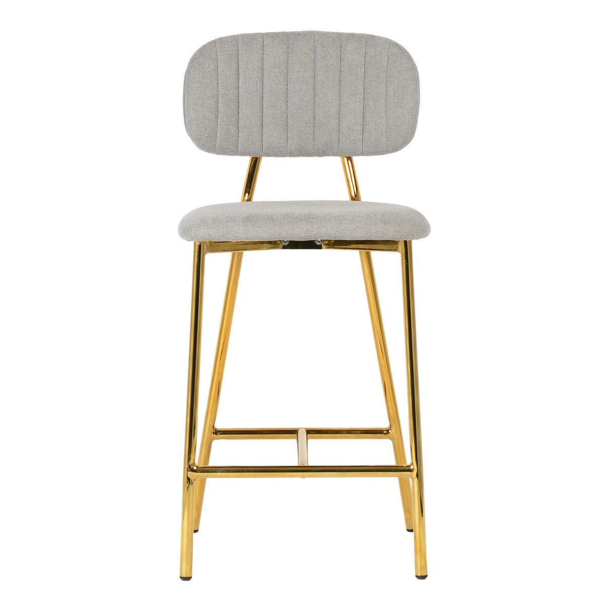 Ariana Grey Counter Stool with Gold Legs in Houston | BeBoldFurniture 