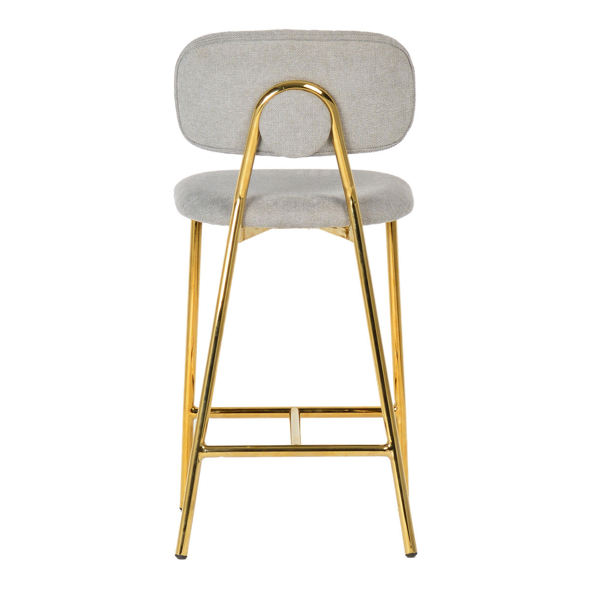 Ariana Grey Counter Stool with Gold Legs in Houston | BeBoldFurniture 