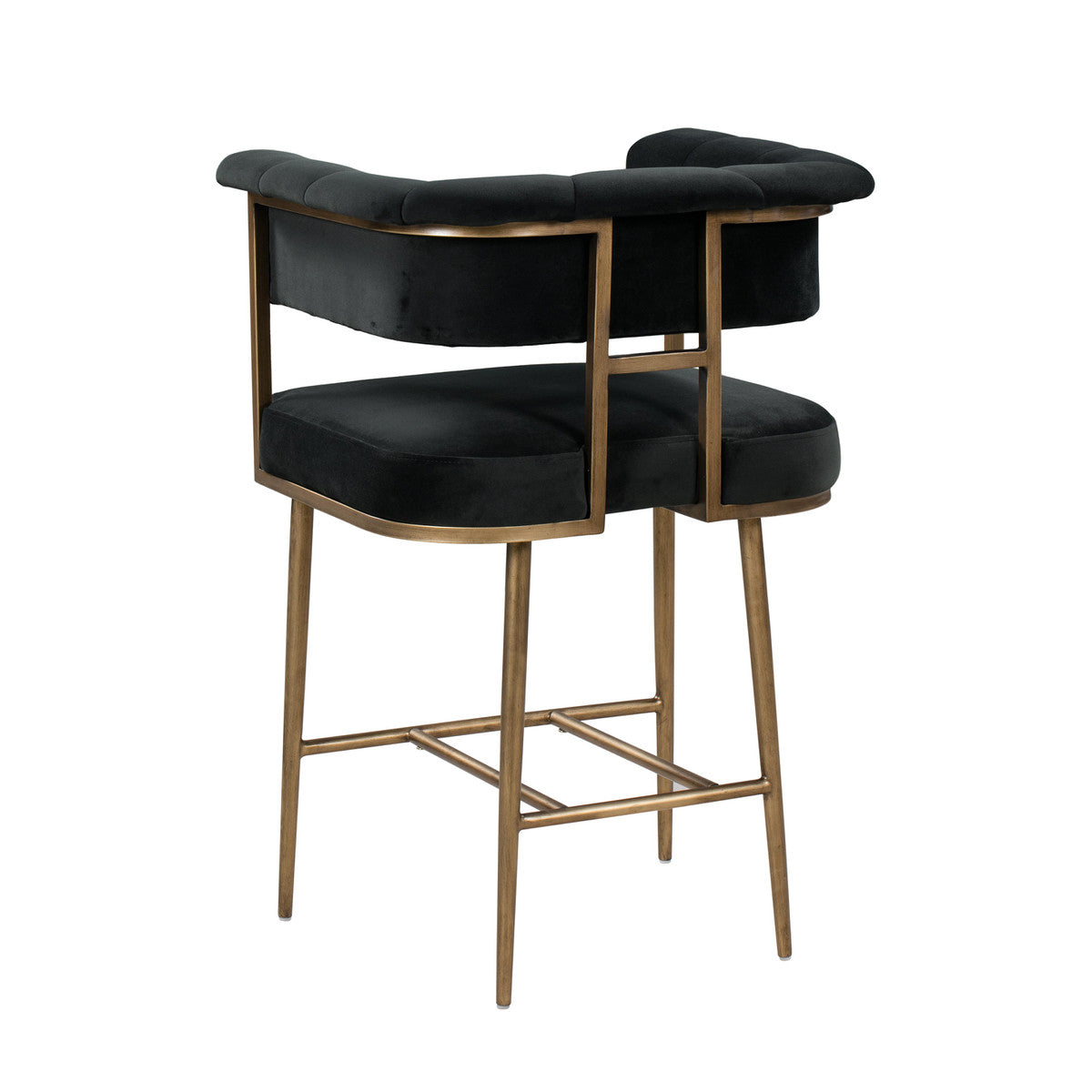 Astrid Grey Velvet Counter Stool In Houston | BeBoldFurniture 