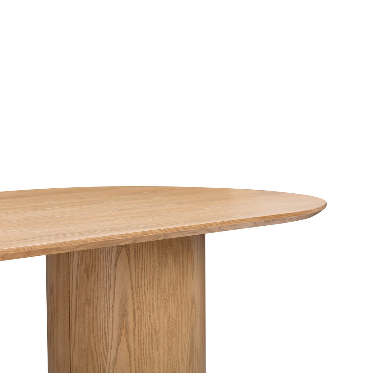 Brandy Natural Ash Wood Oval Dining Table | BeBoldFurniture