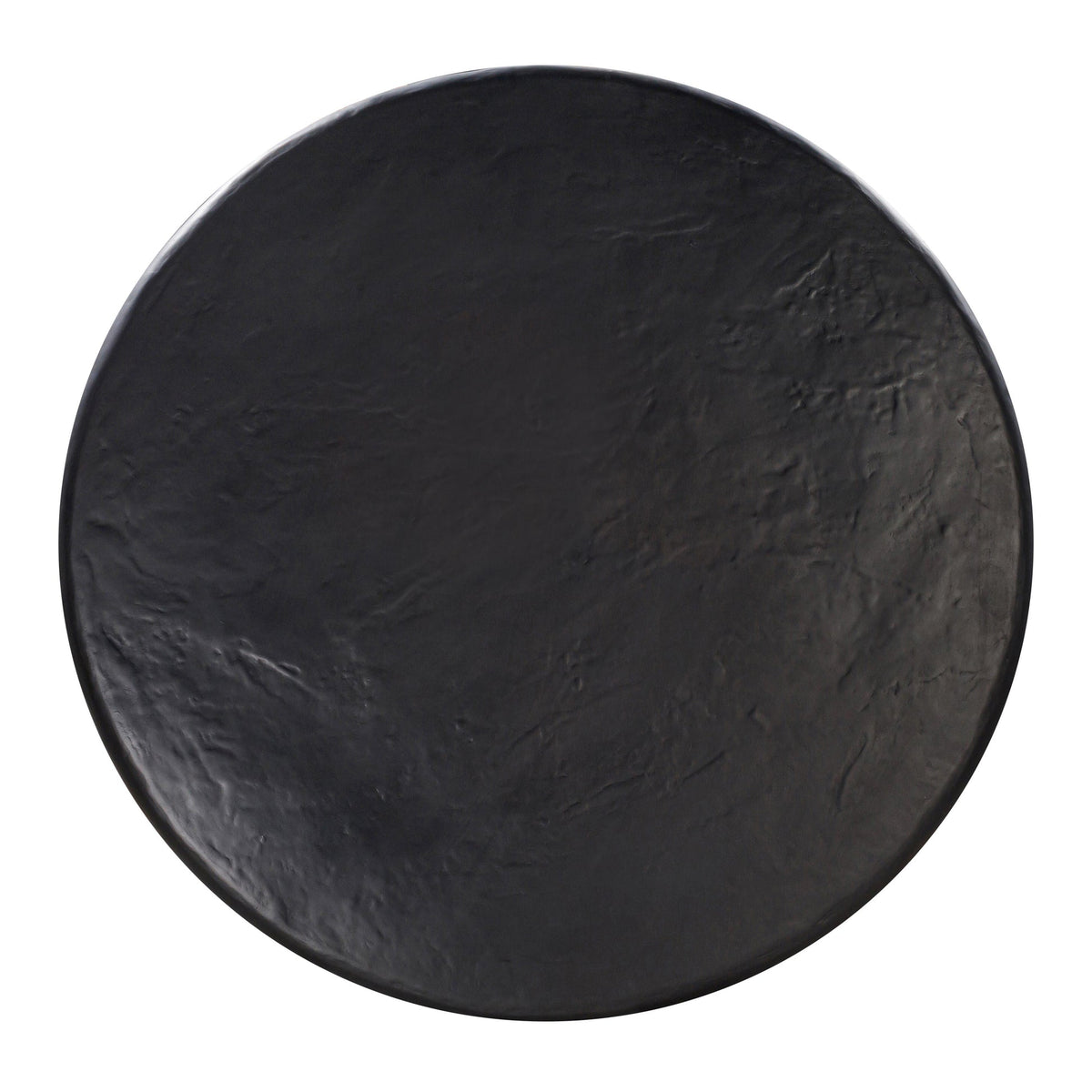 Elika Black Faux Plaster Round Dining Table | BeBoldFurniture