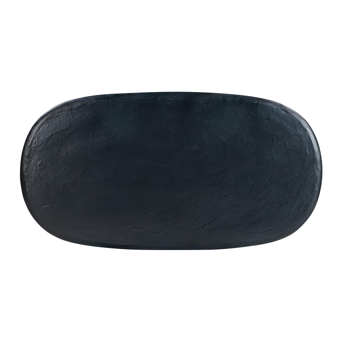 Elika Black Faux Plaster Oval Dining Table | BeBoldFurniture