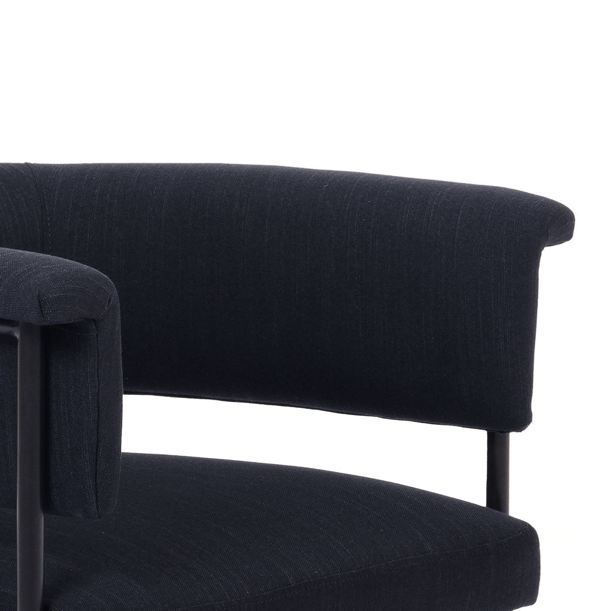 Taylor Black Performance Linen Dining Chair | BeBoldFurniture