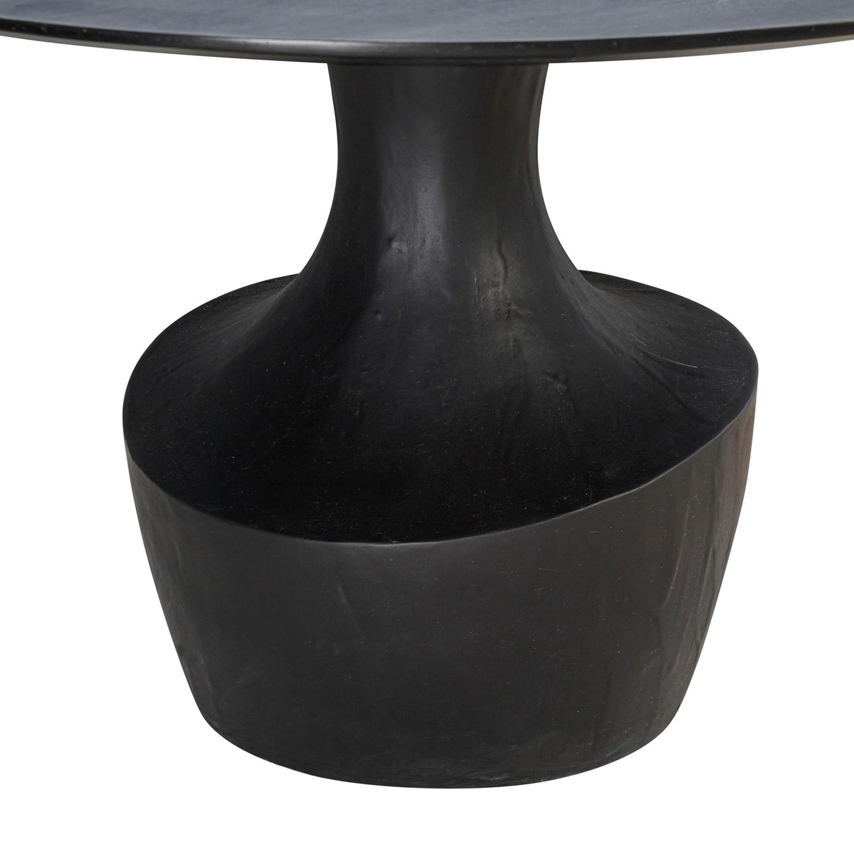 Gevra Black Acacia & Faux Plaster Dining Table | BeBoldFurniture