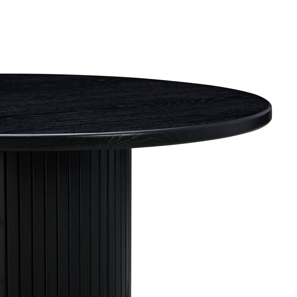 Chelsea Black Oak Round Dining Table | BeBoldFurniture