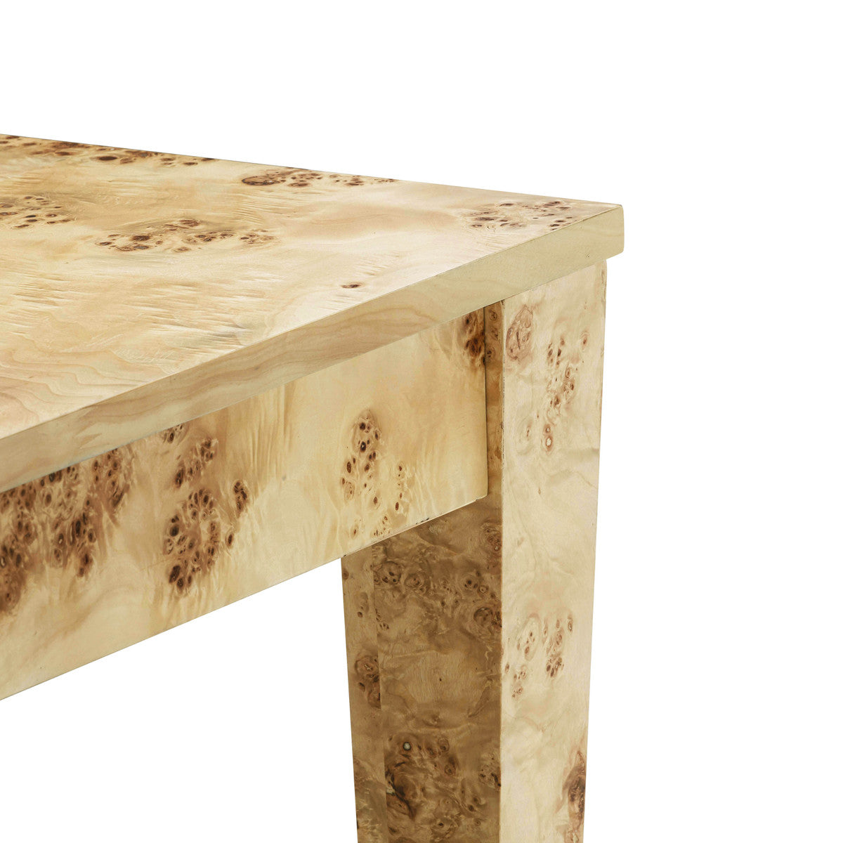 Brandyss Natural Burl Rectangular Dining Table | BeBoldFurniture