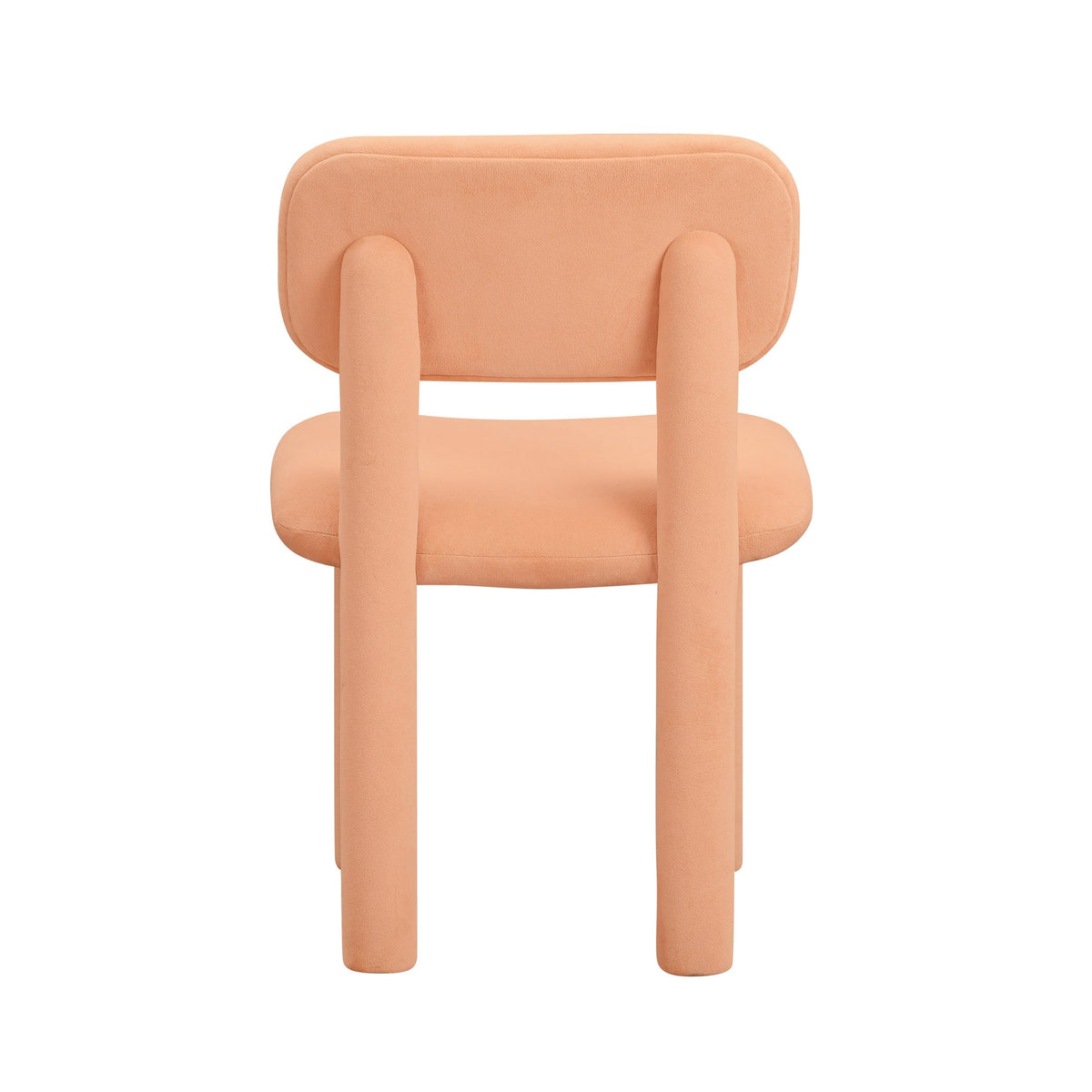 Elise Mellow Peach Performance Velvet Dining Chair | BeBoldFurniture