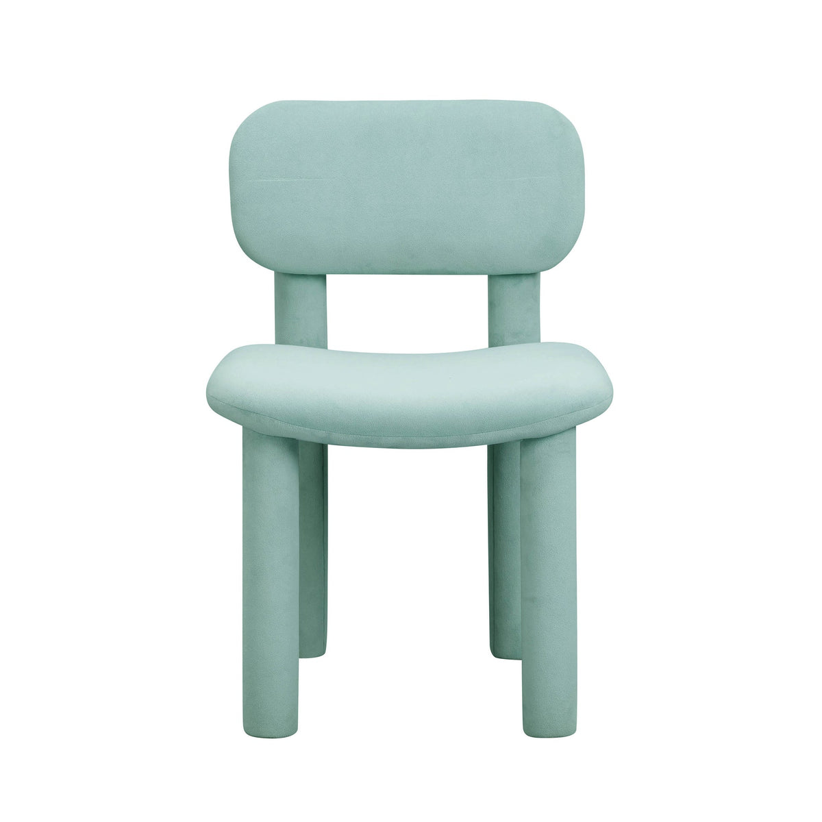 Elise Pale Blue Performance Velvet Dining Chair | BeBoldFurniture