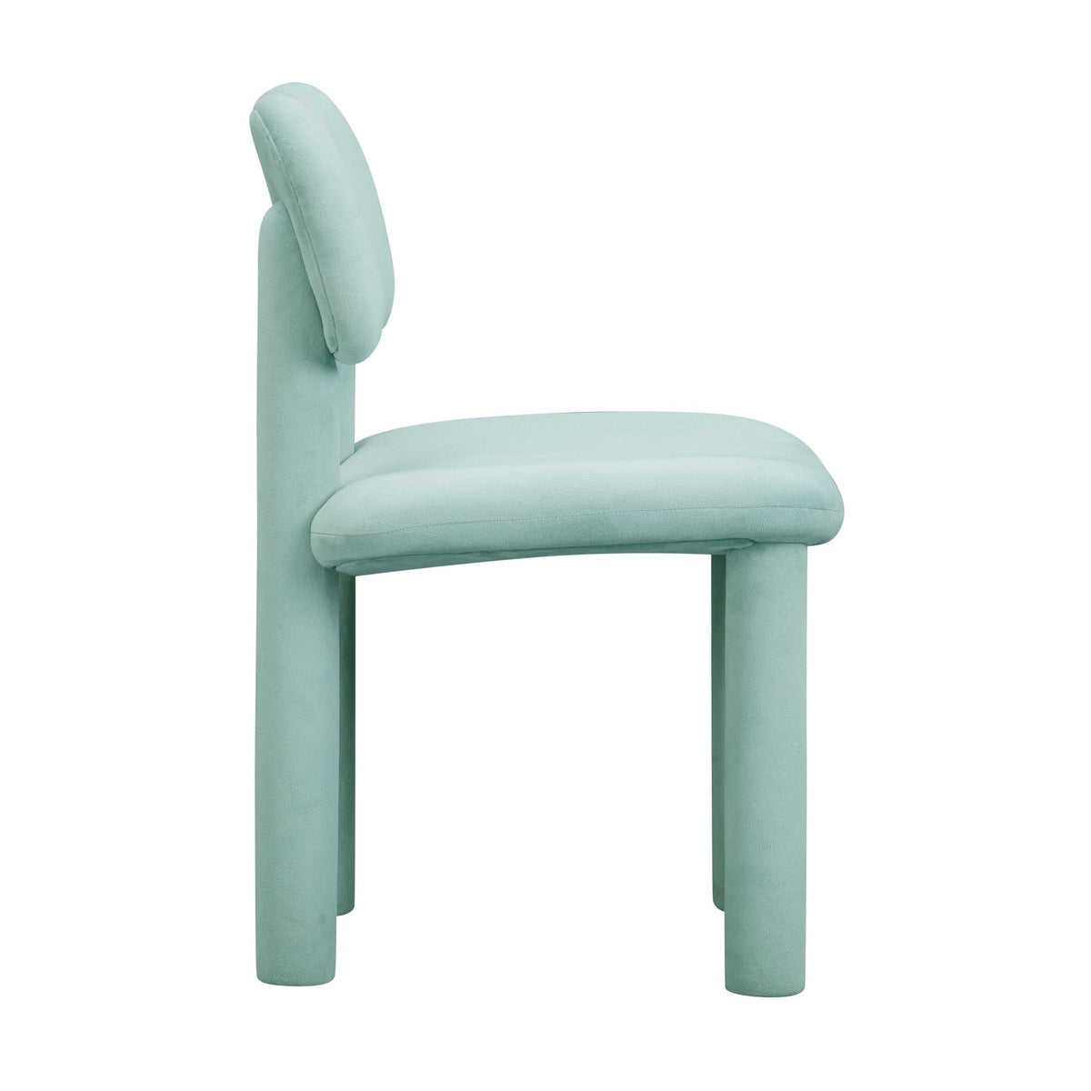 Elise Pale Blue Performance Velvet Dining Chair | BeBoldFurniture