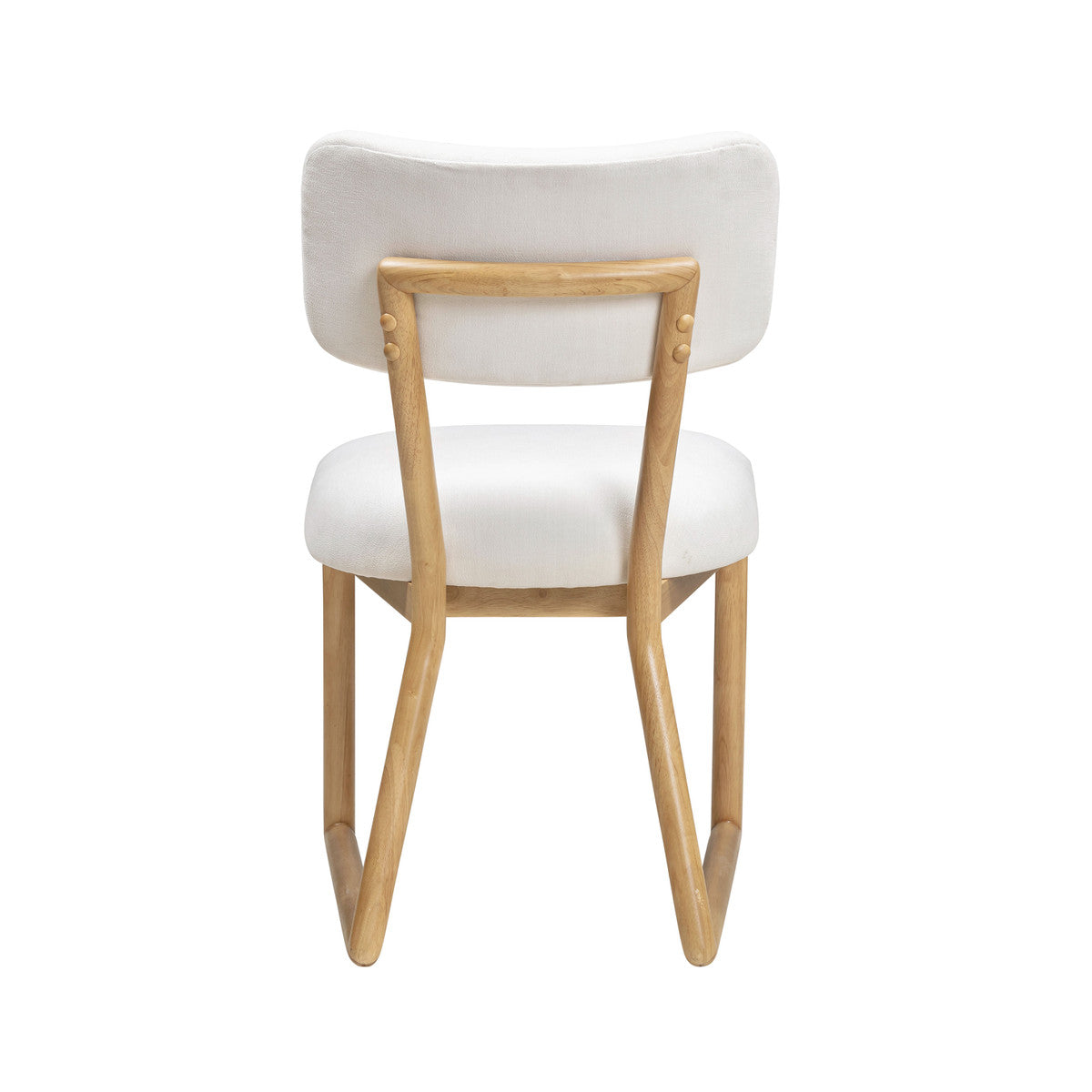 Bobbie Cream Performance Upcycled Fabric Dining Chair | BeBoldFurniture