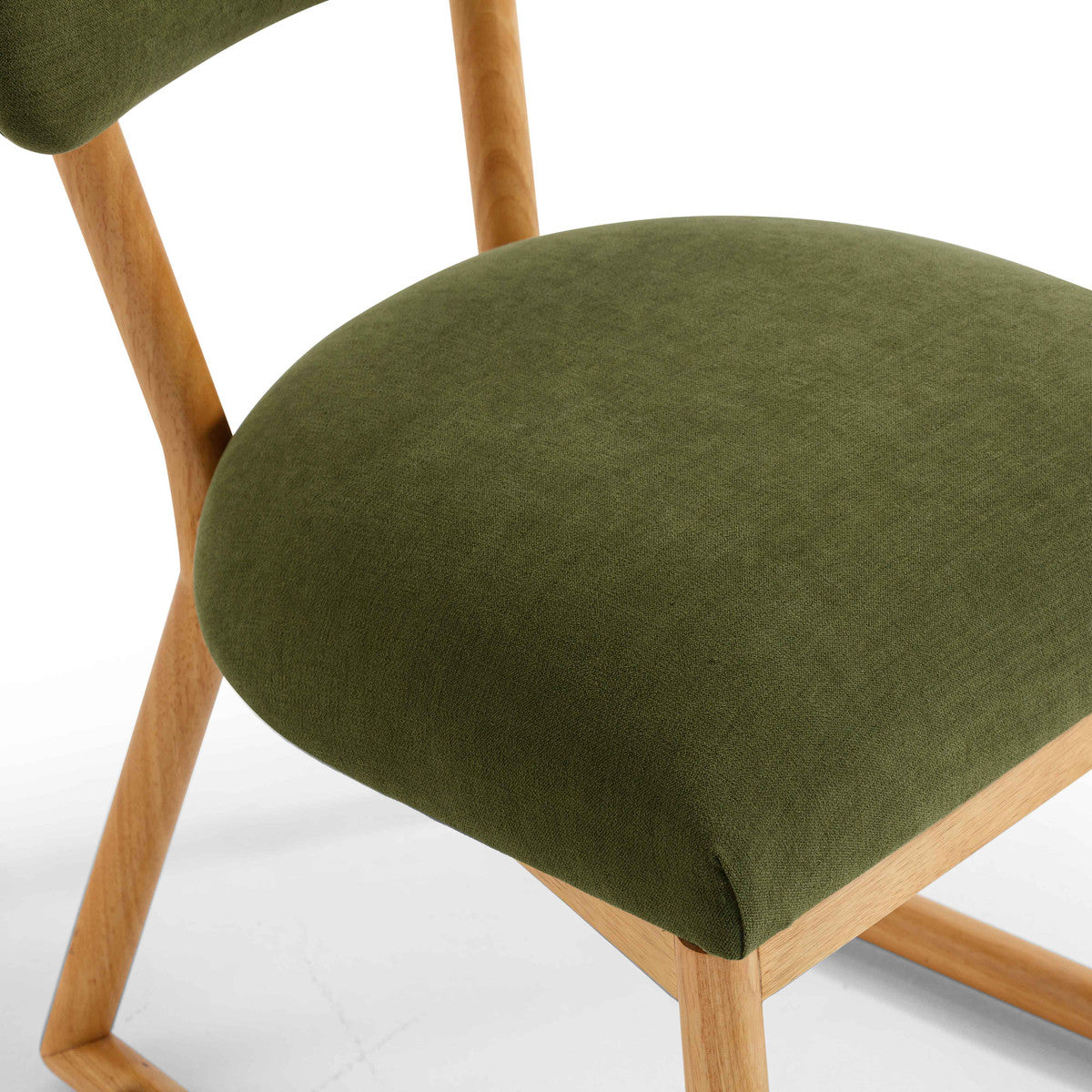 Bobbie Green Performance Upcycled Fabric Dining Chair | BeBoldFurniture