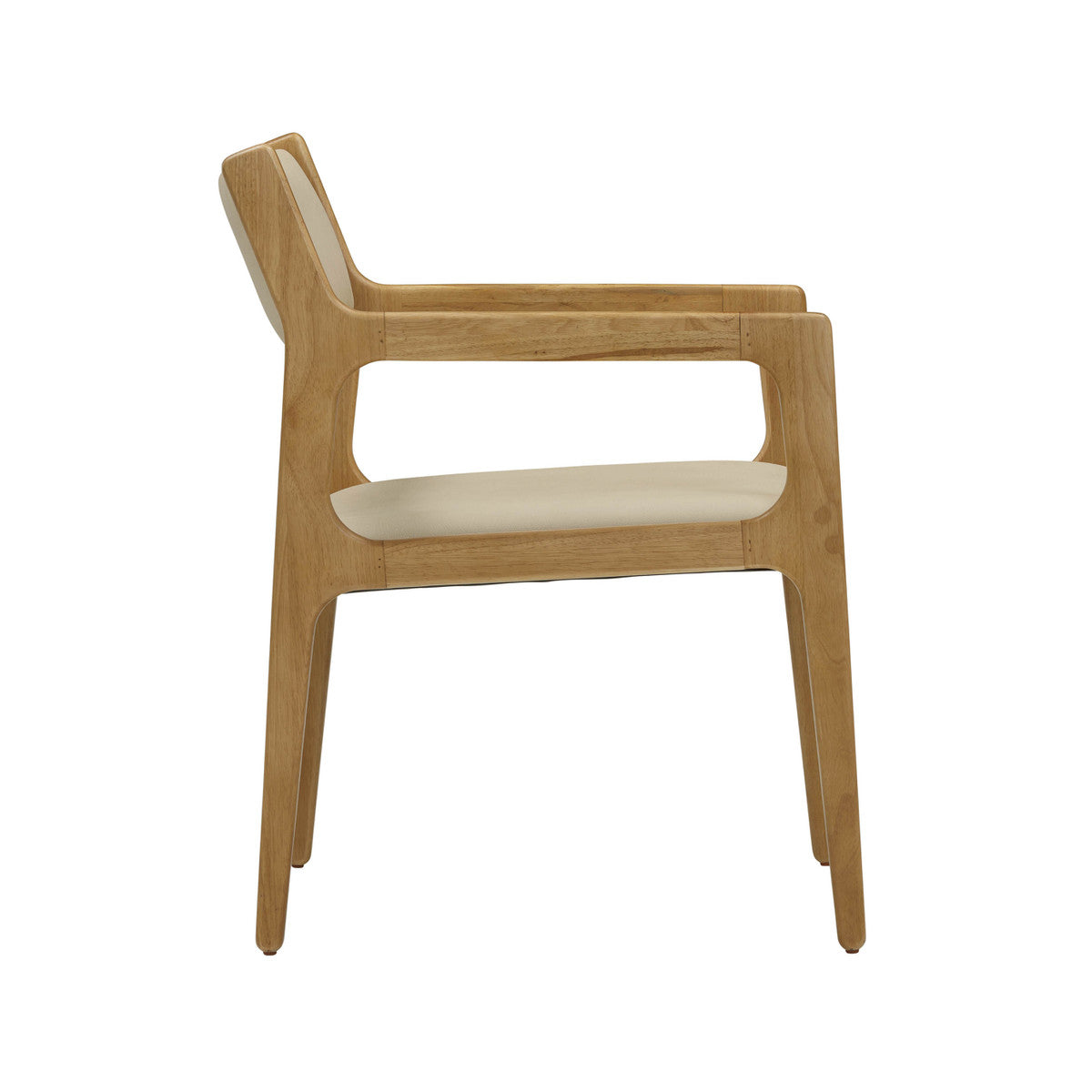 Ari Cream Vegan Leather Dining Chair in Houston | BeBoldFurniture