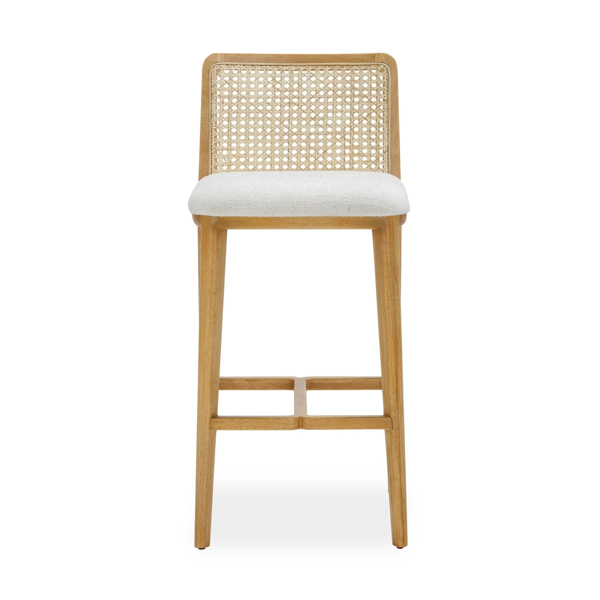 Gerri Performance Tweed and Rattan Counter Stool | BeBoldFurniture