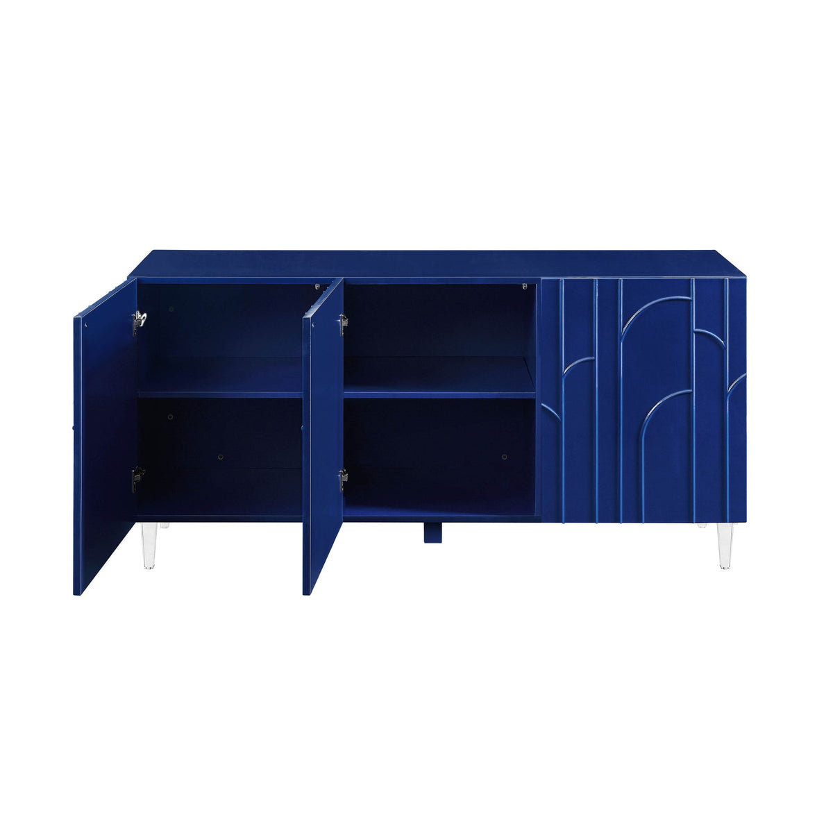 Deco Blue Lacquer Buffet | BeBoldFurniture