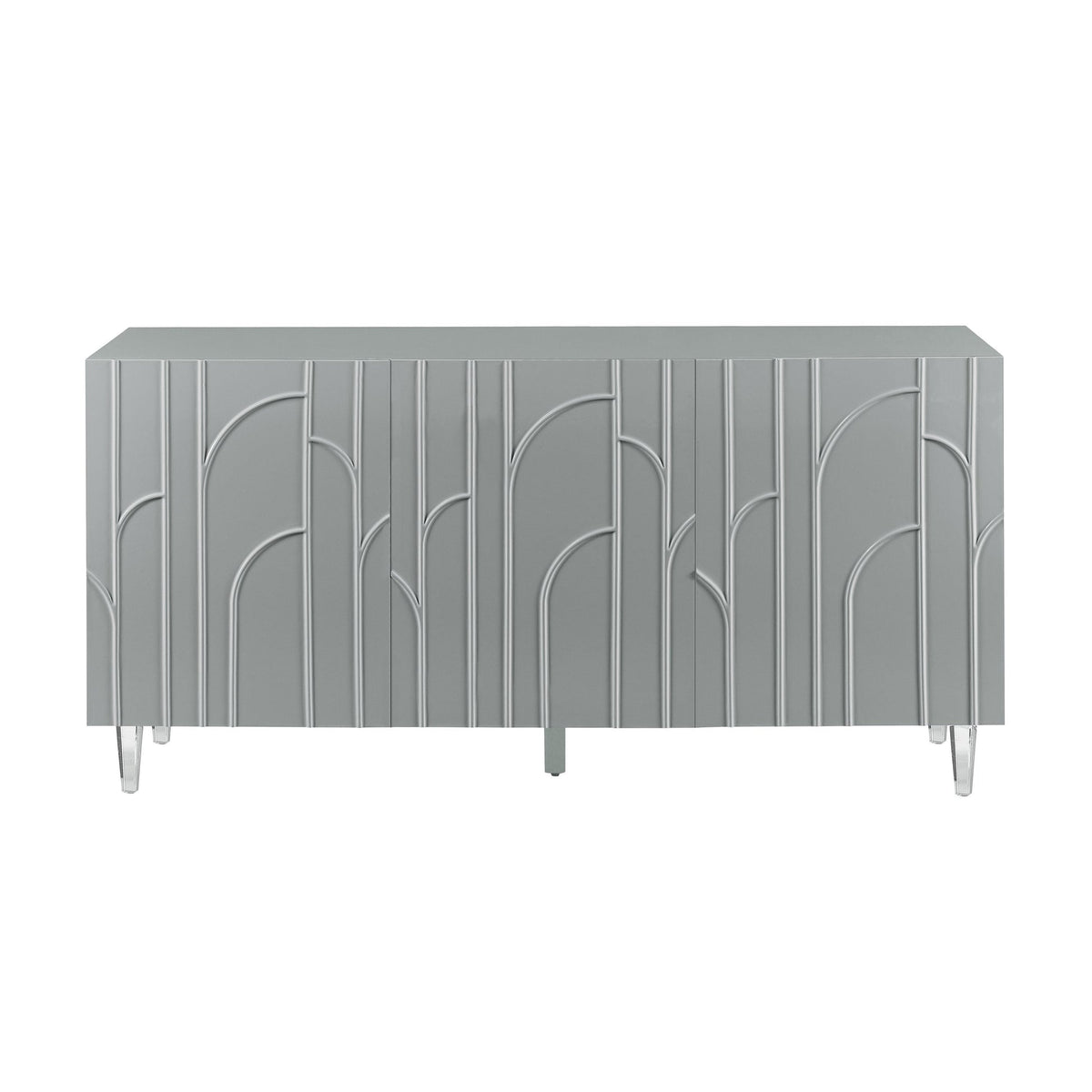 Deco Grey Lacquer Buffet | BeBoldFurniture