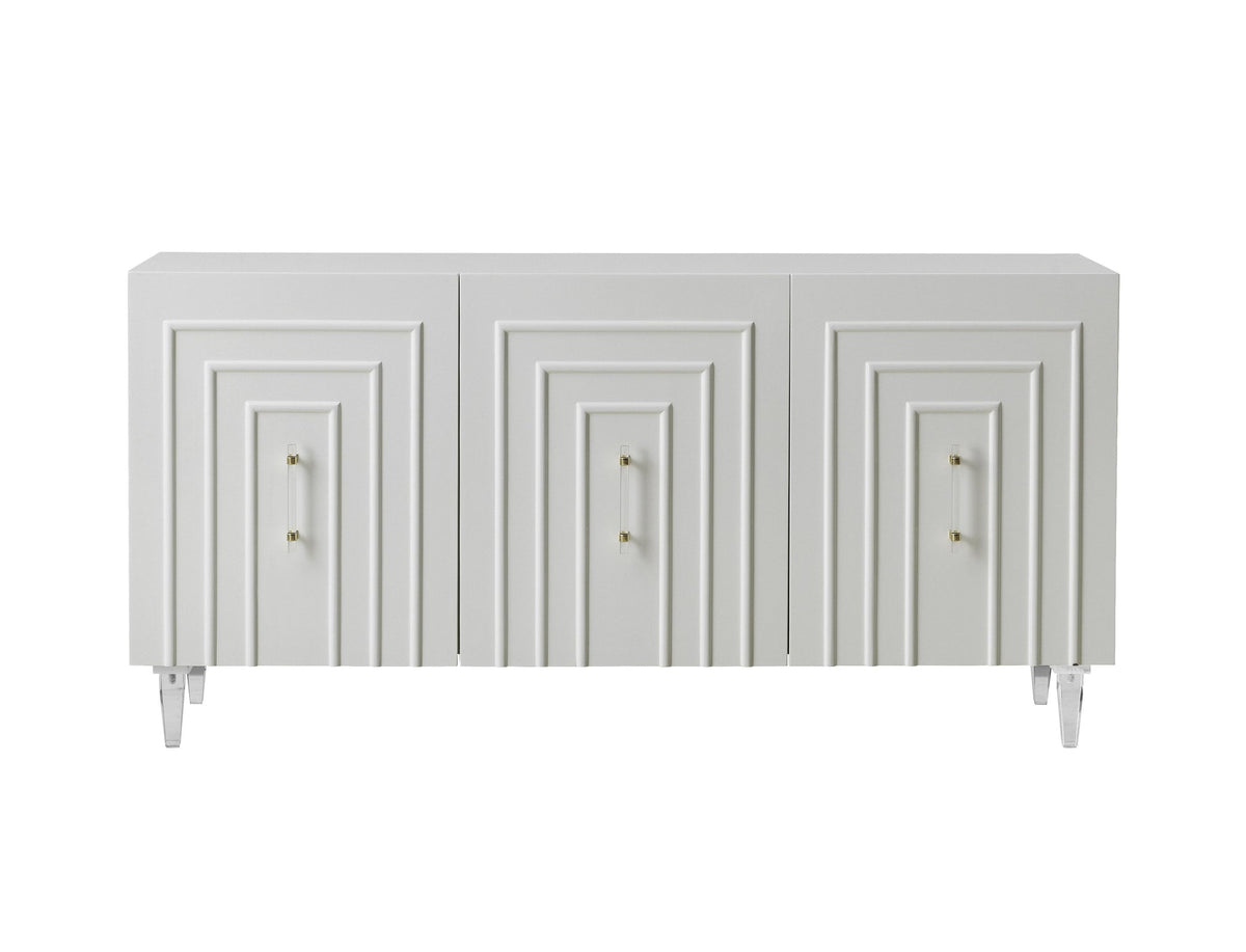 Famke White Lacquer Buffet | BeBoldFurniture