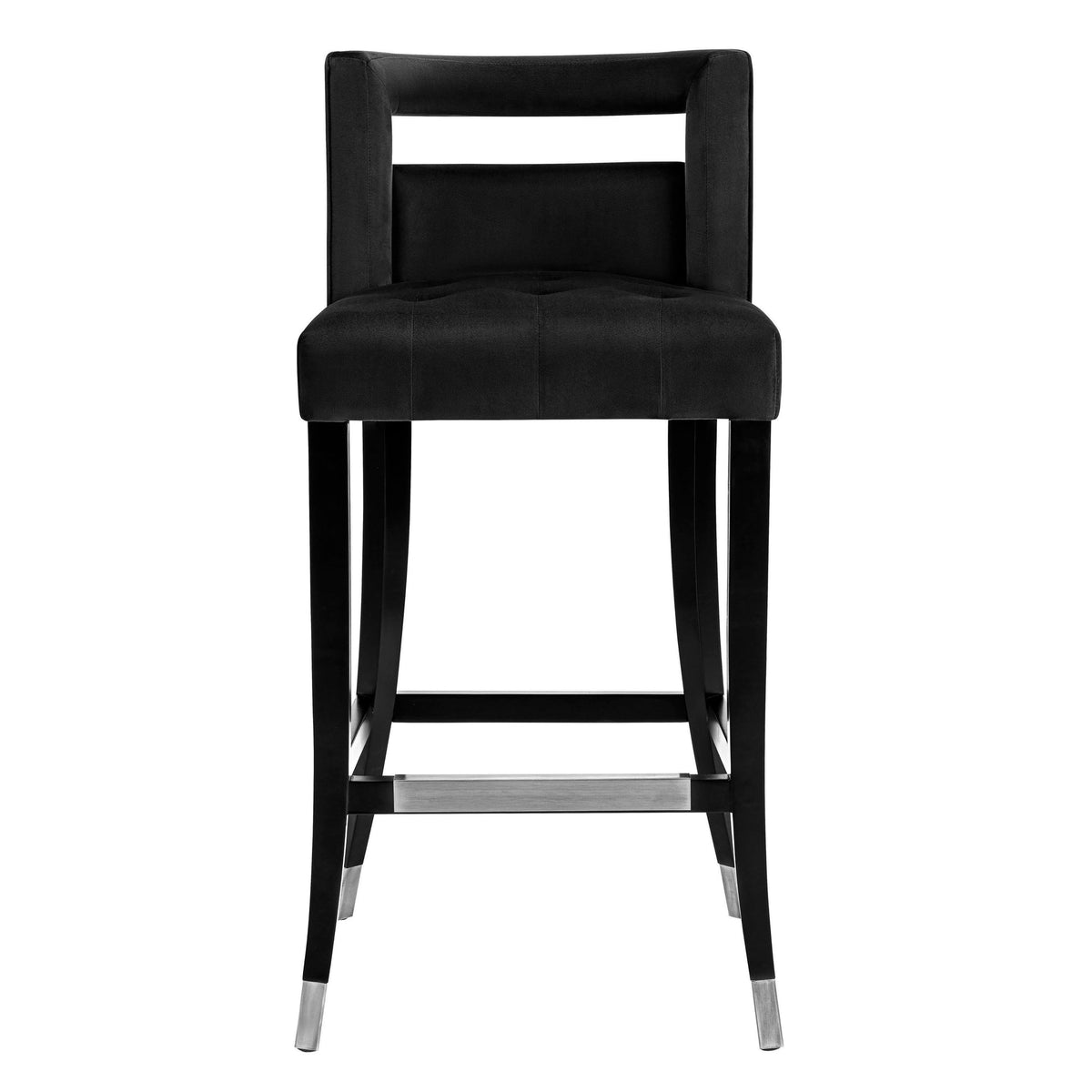 Hart Black Velvet Bar Stool | BeBoldFurniture