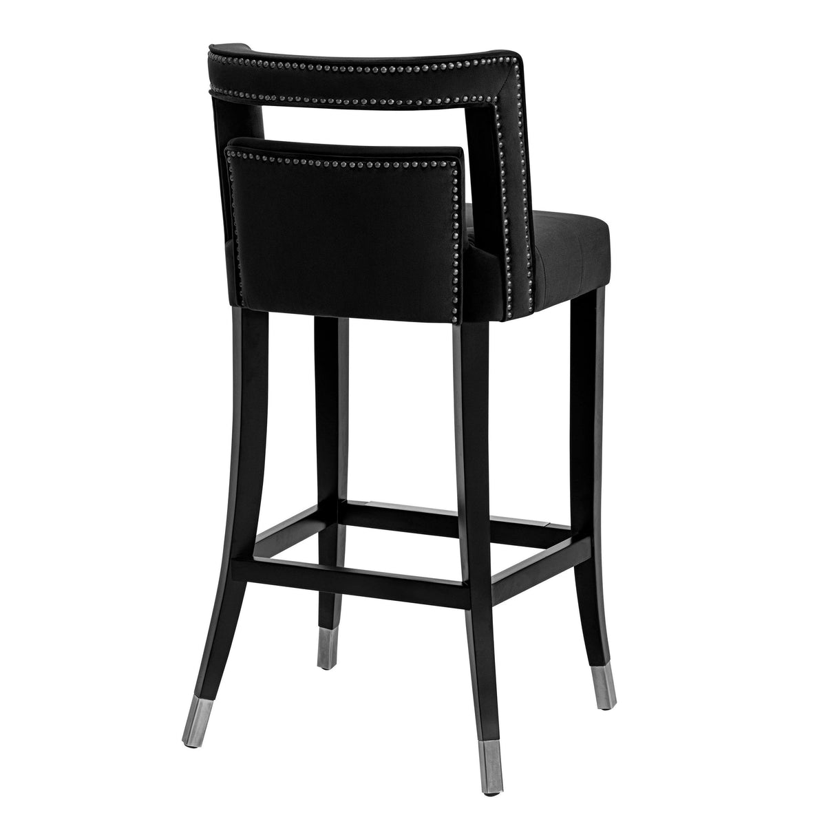 Hart Black Velvet Bar Stool | BeBoldFurniture