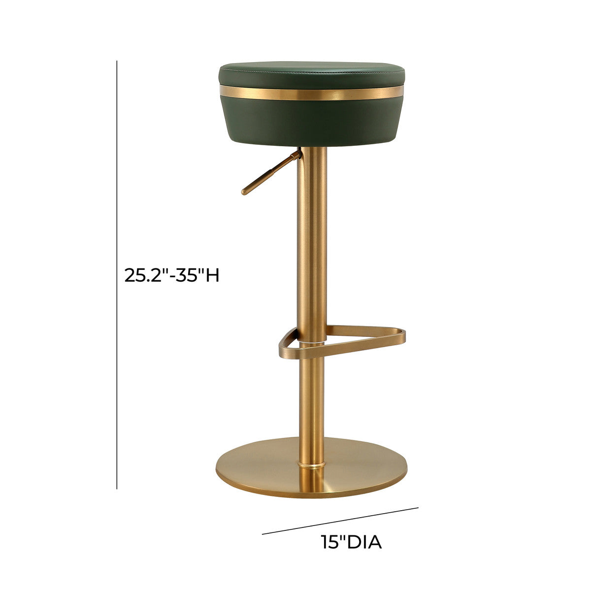 Astro Malachite Adjustable Stool In Houston | BeBoldFurniture 