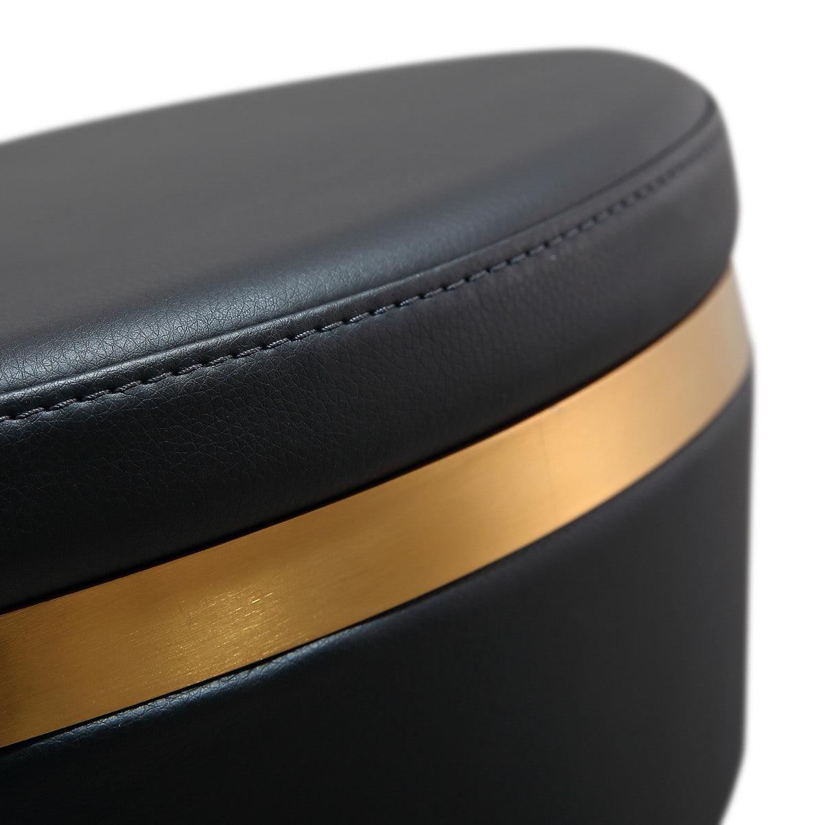 Astro Black and Gold Adjustable Stool In Houston | BeBoldFurniture 