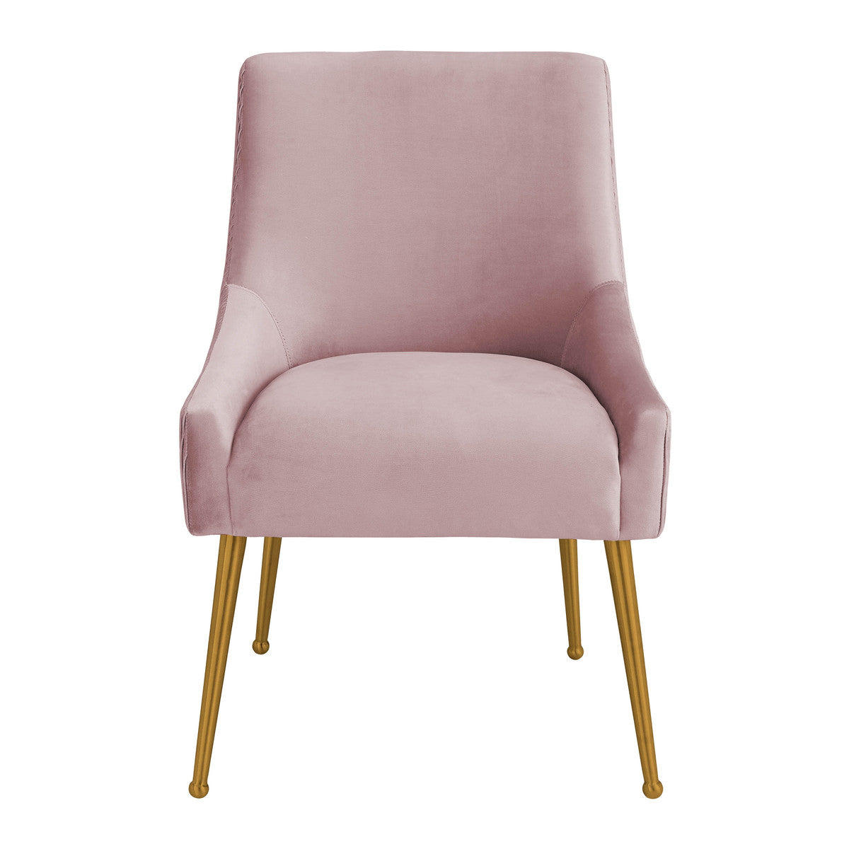 Beatrix Pleated Mauve Velvet Side Chair In Houston | BeBoldFurniture 