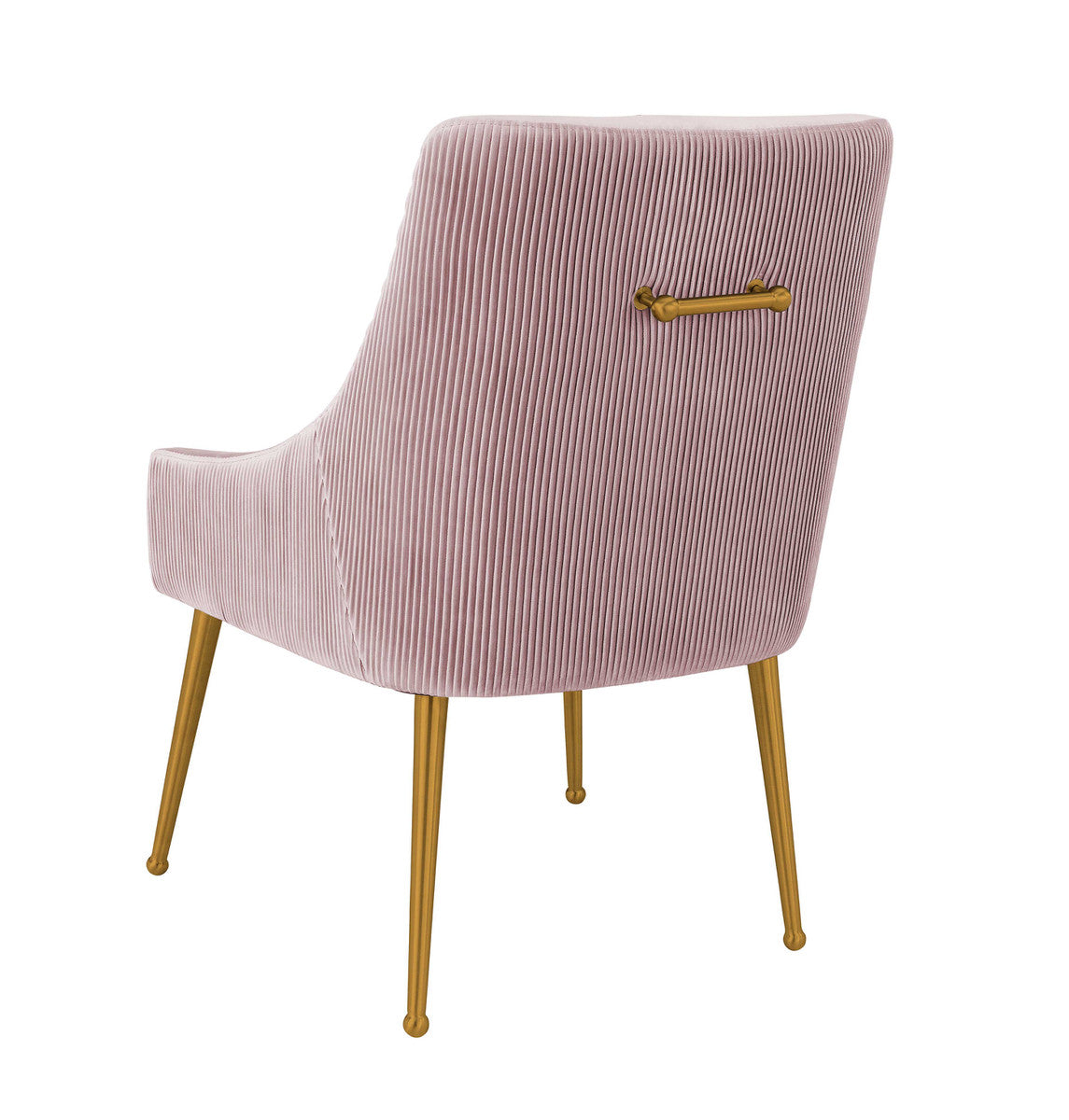 Beatrix Pleated Mauve Velvet Side Chair In Houston | BeBoldFurniture 